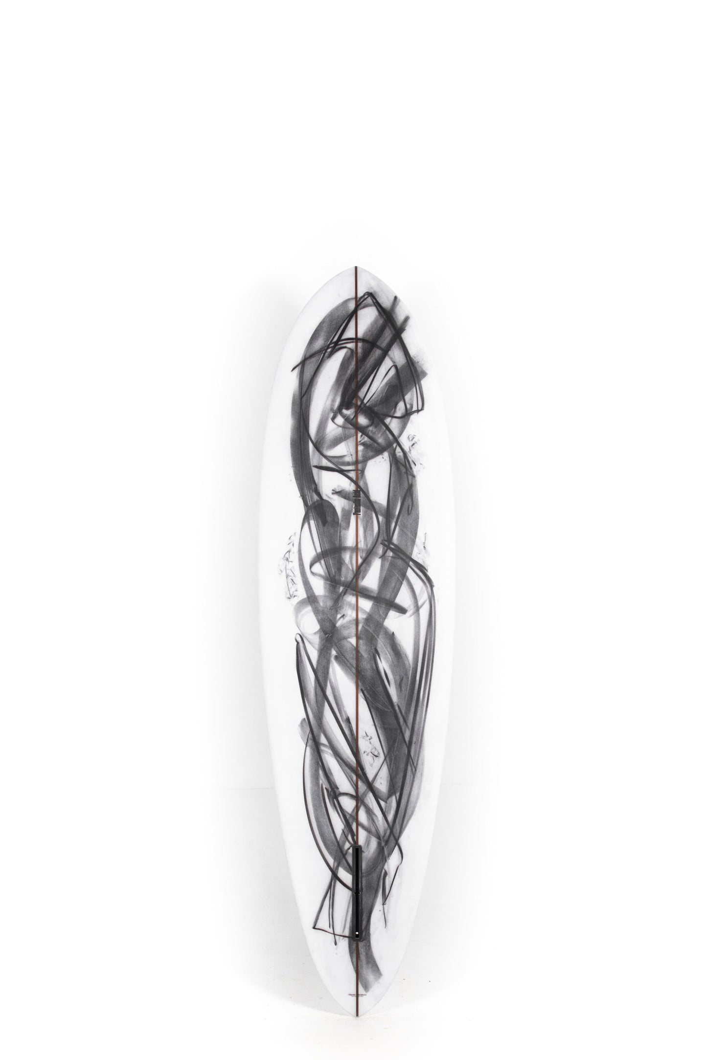 Black and white Fantastic Acid Antistatic Hull size 6'11" on a white background by Pukas Surf Shop - 2