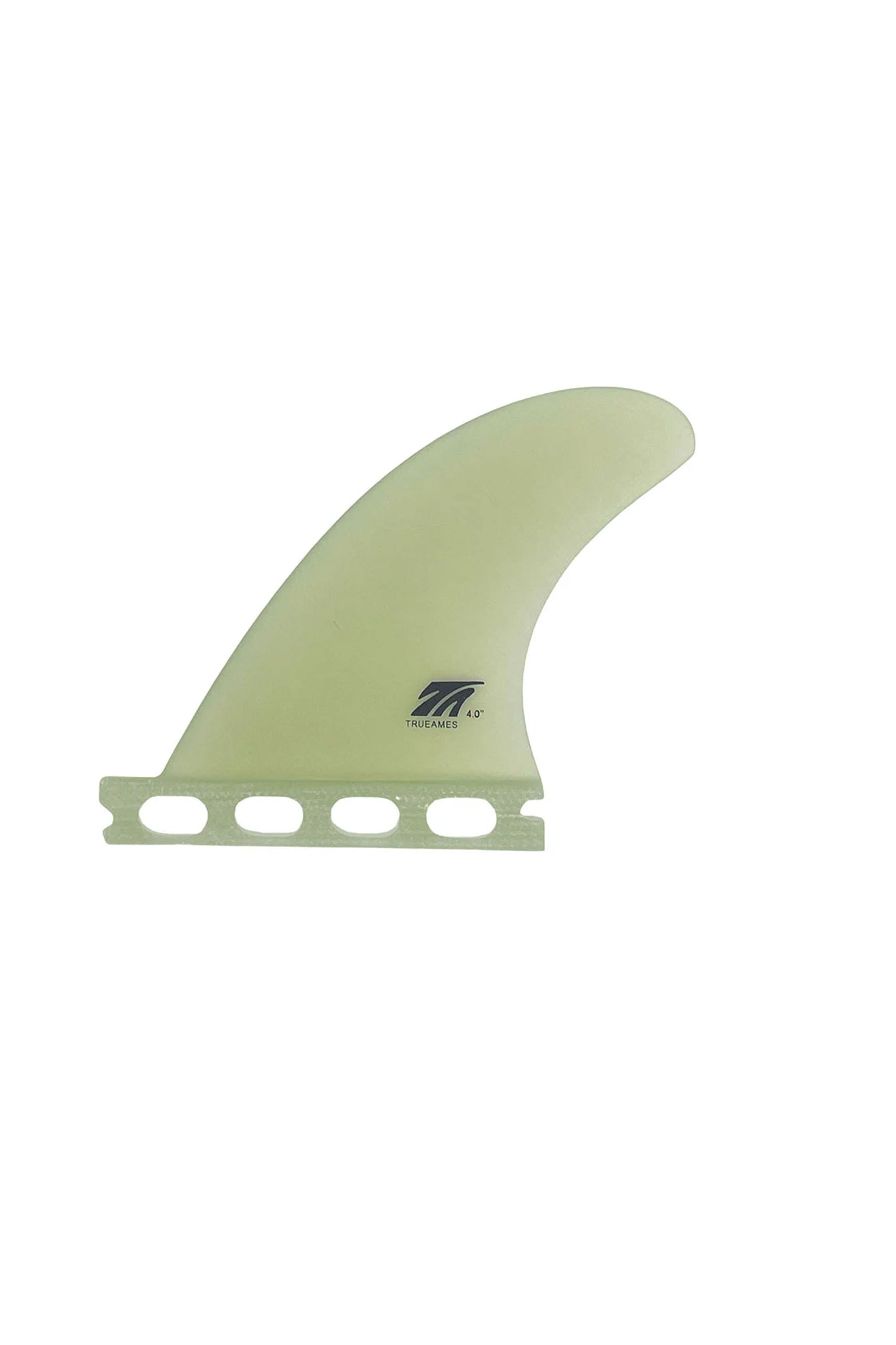 True Ames side Bites 4.0 solid fiberglass in clear - front view