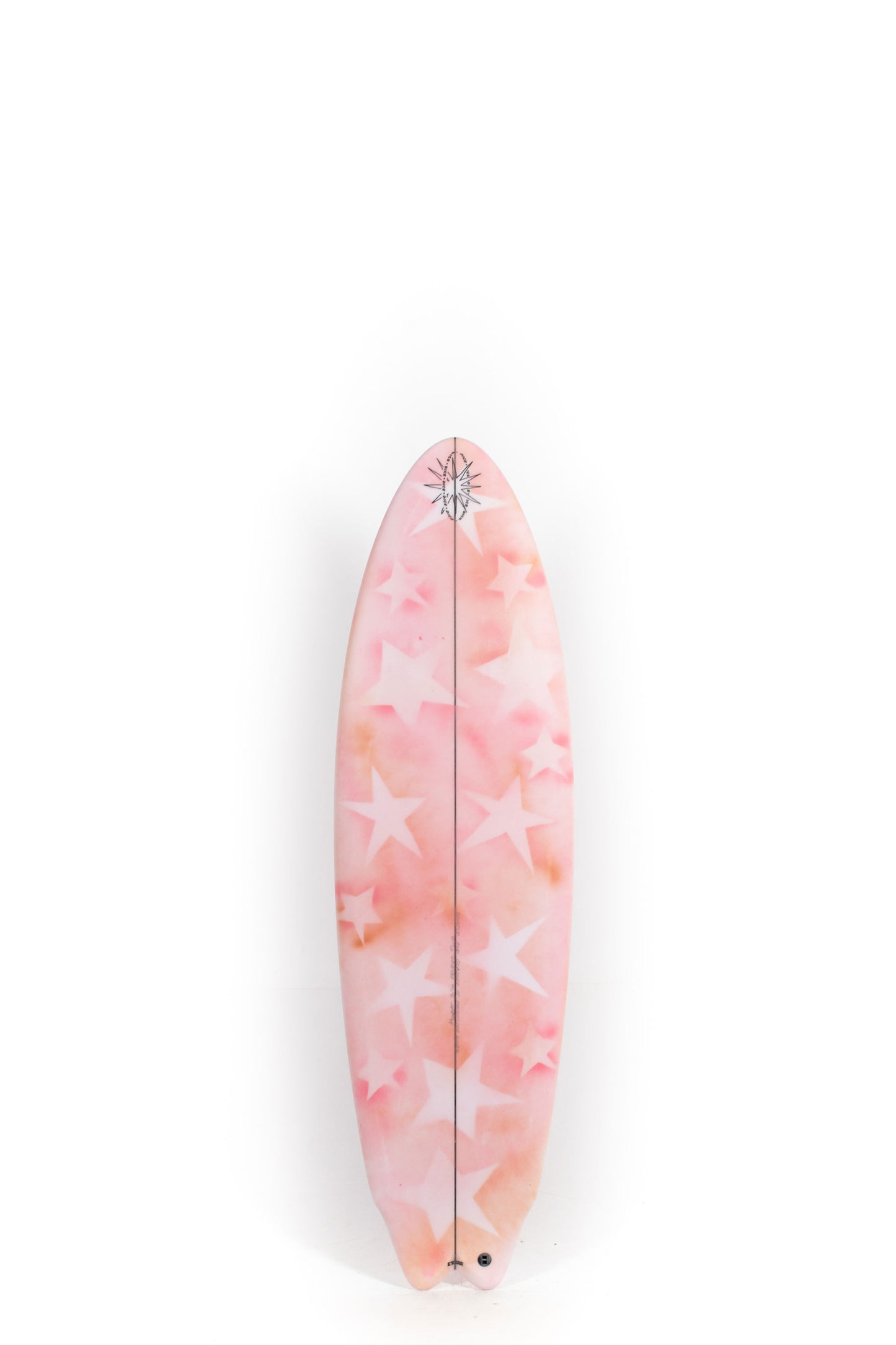 Pink Dice Hotline Surfboard Fender II size 5'10" by Tom Morat at Pukas Surf Shop