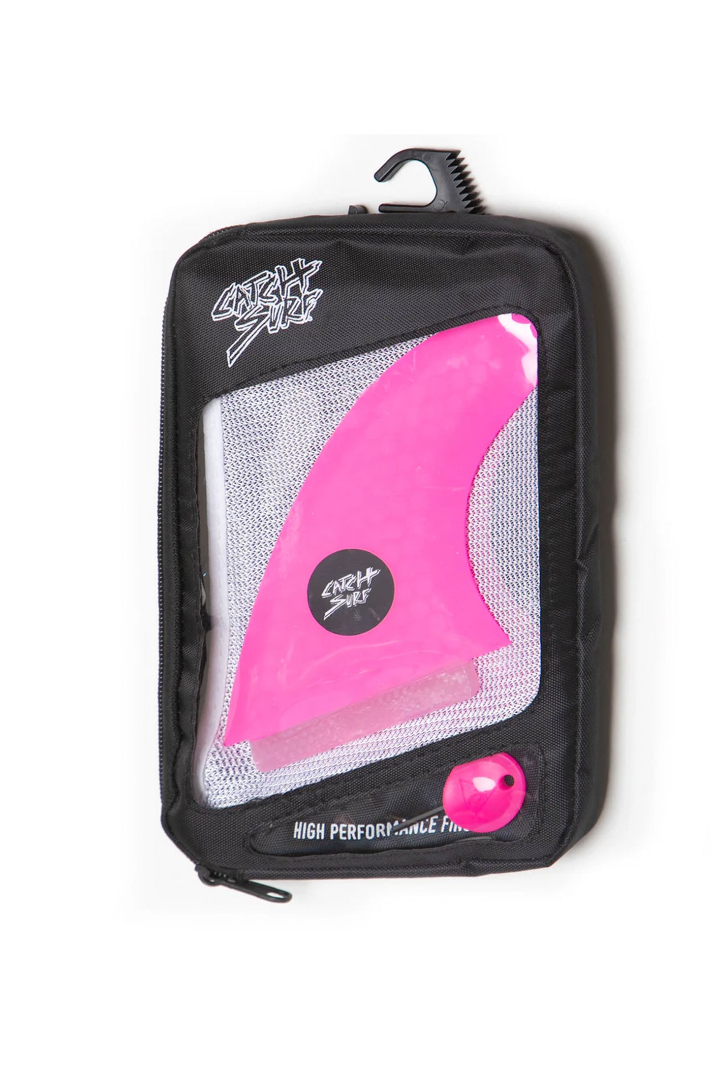 Pukas Surf Shop Catch Surf Ultra Hi-Perf tri fin set pink a small pink key