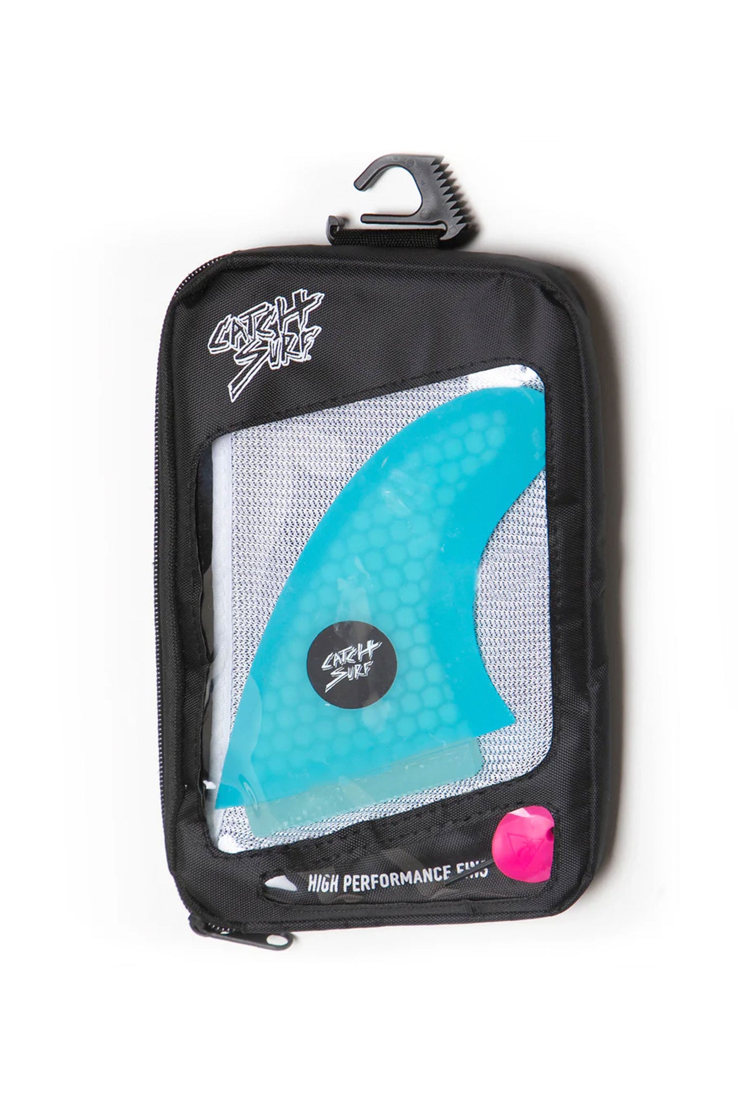 Pukas Surf Shop Catch Surf cian ultra hi-perf quad fins set with pink key