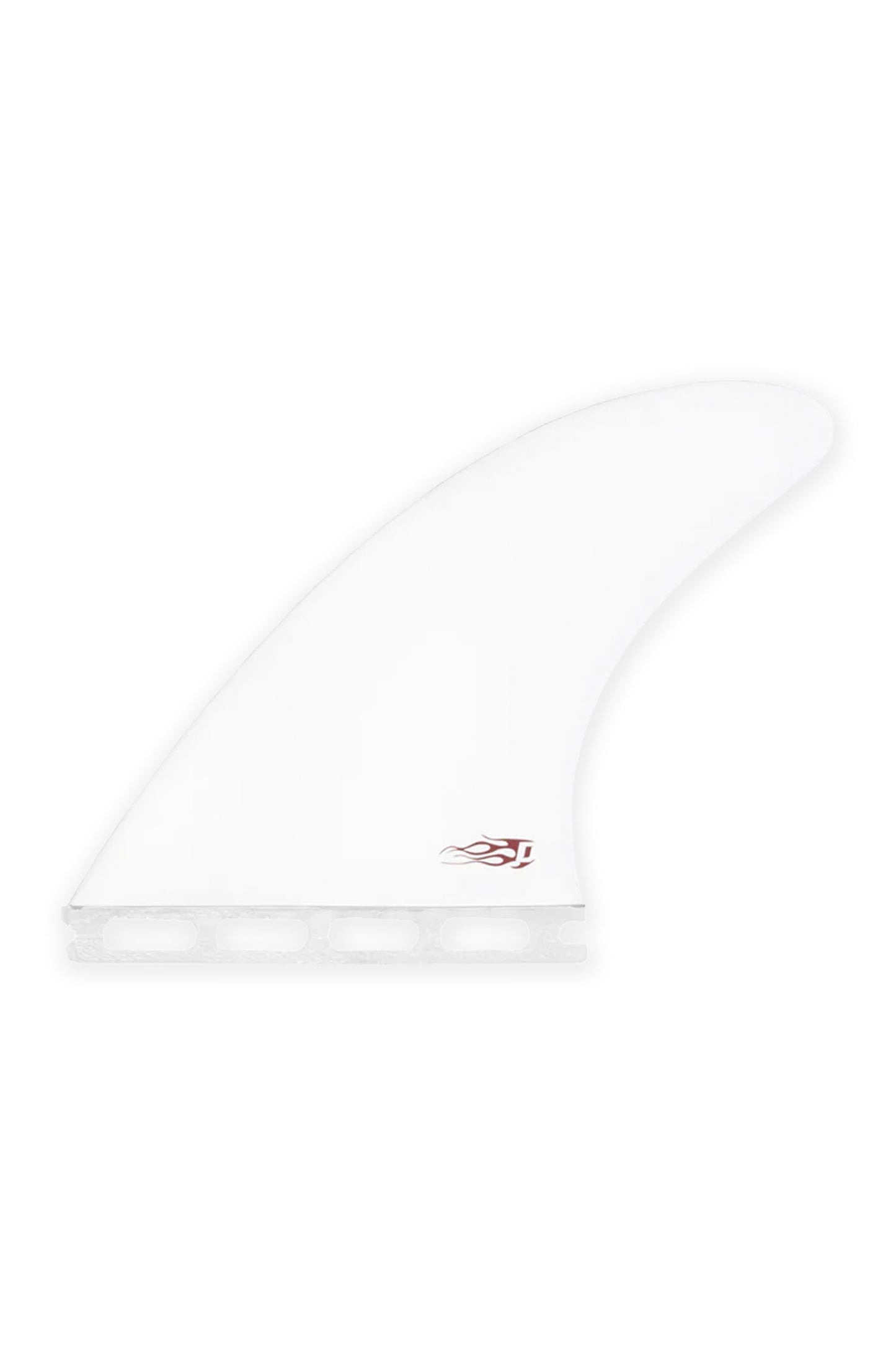 DEFLOW Pulse L large thruster fin set honeycomb construction for powerful surfing - back view