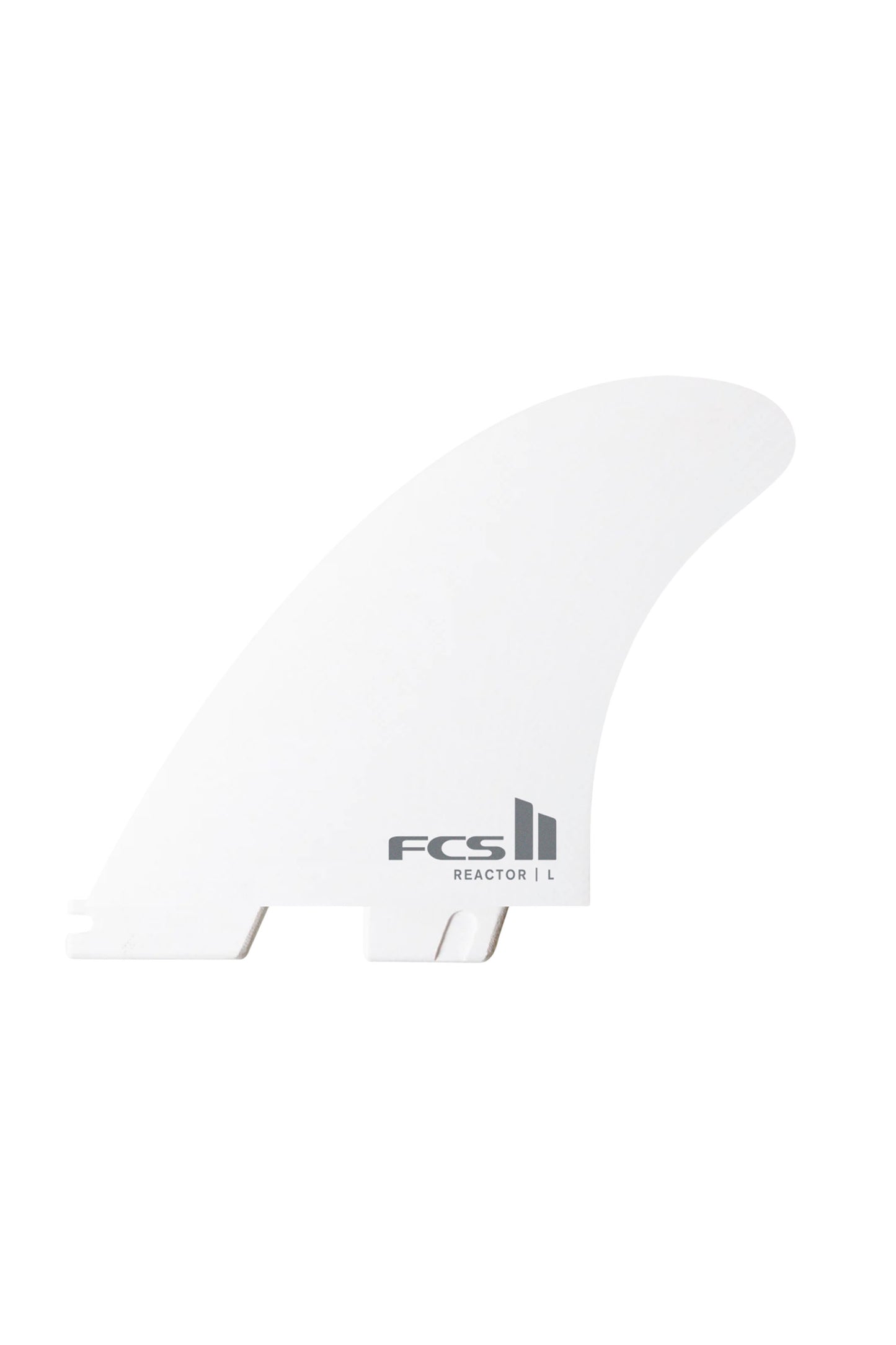 FCS II Reactor tri fins in PC construction and white color - front view