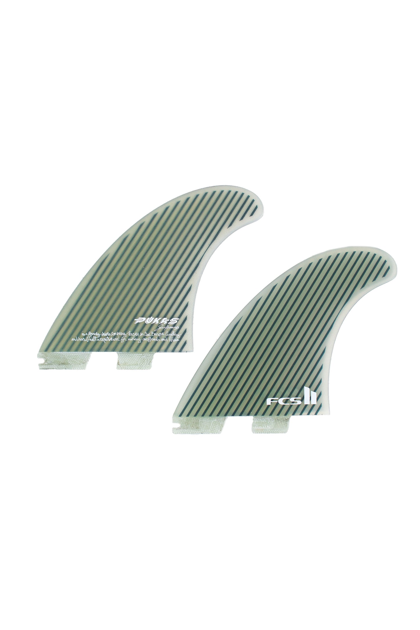 FCS x Pukas twin set in white background