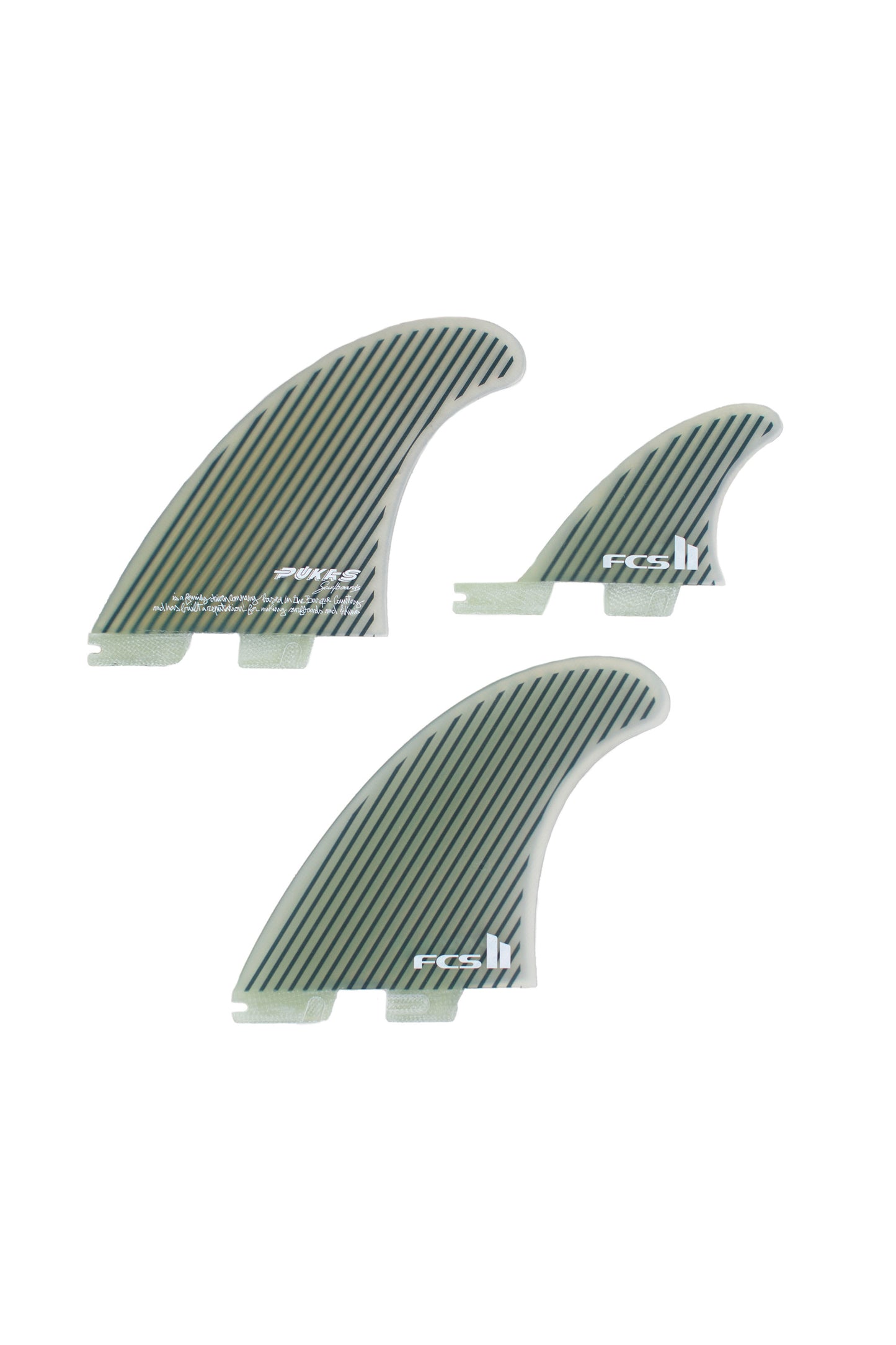 FCS x Pukas 2+1 fin set