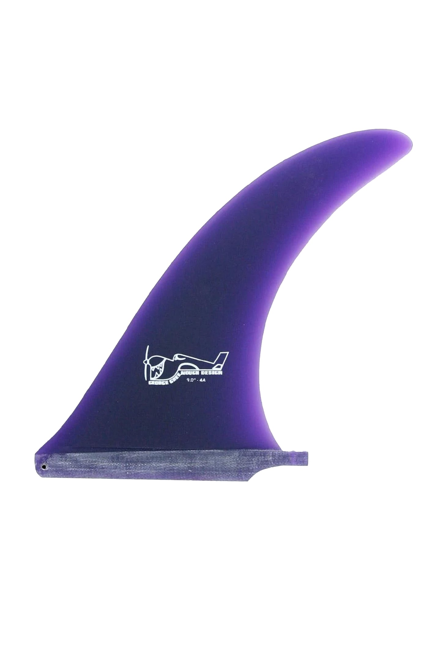 Pukas Surf Shop True Ames Greenough 4-A 9 purple single fin solid fiberglass performance