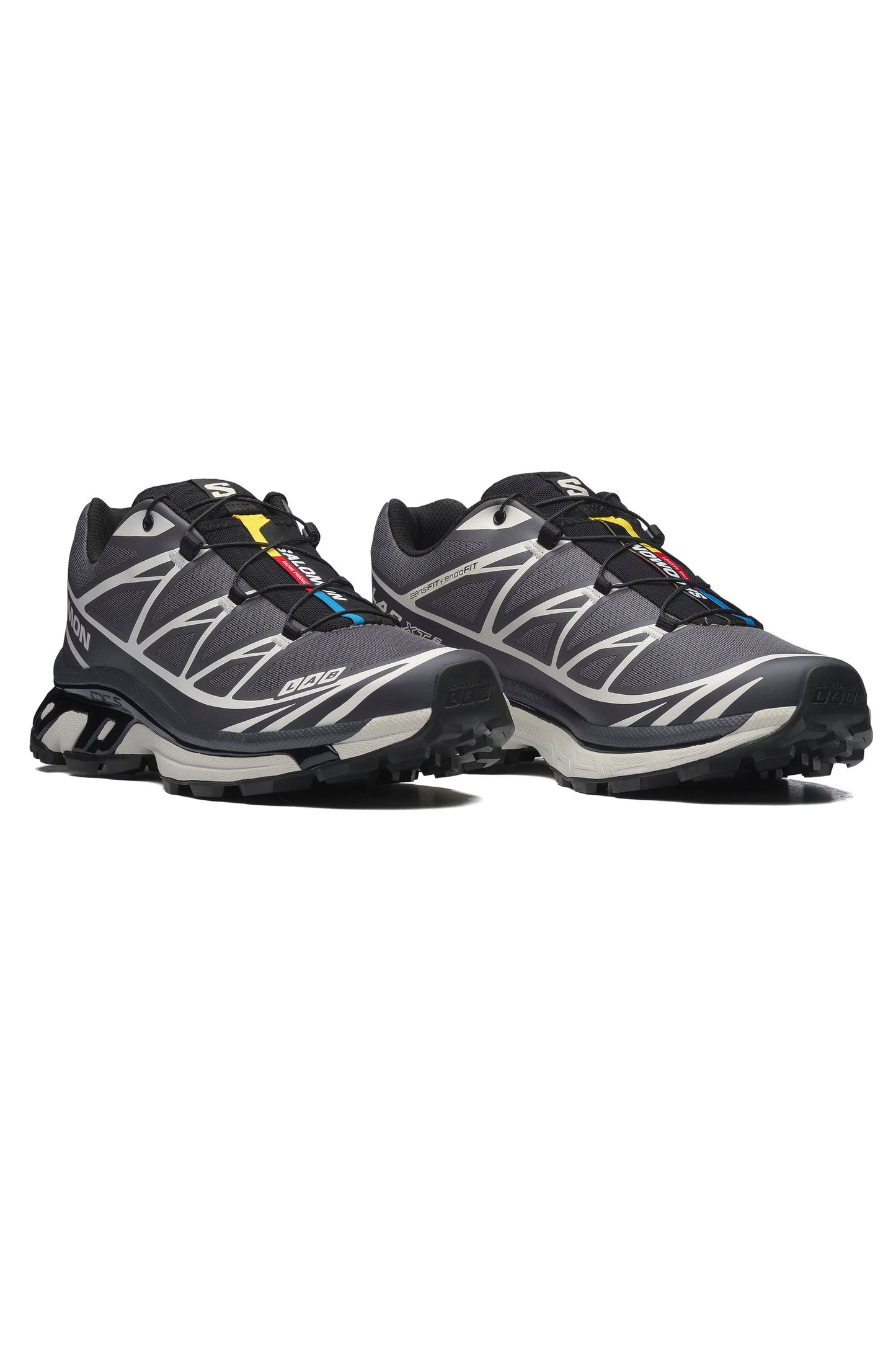Salomon XT-6 Black Asphalt men's trail running shoes full lateral view