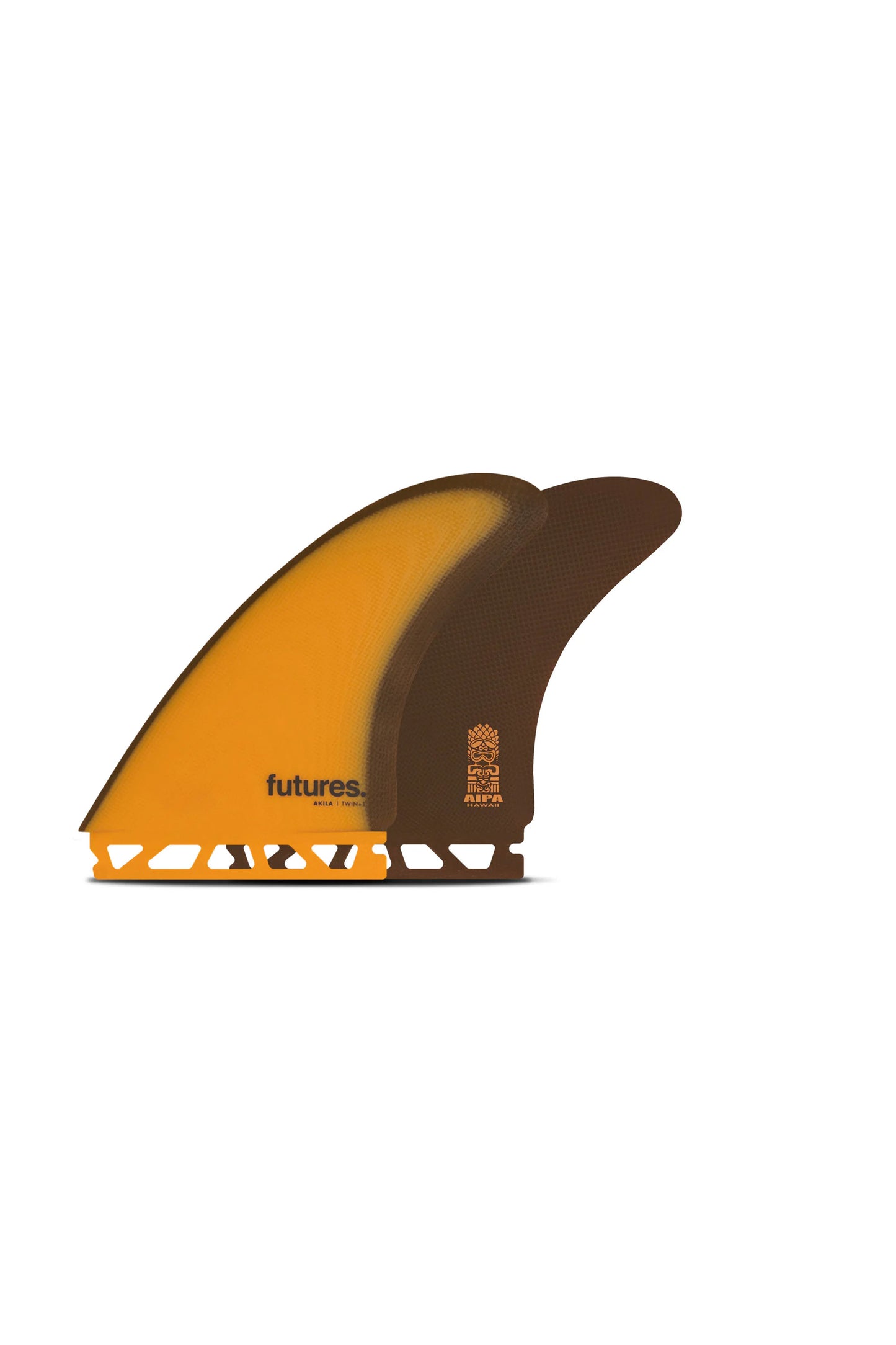 Pukas Surf Shop Futures Fins Akila Fiberglass 2+1Fins Brown