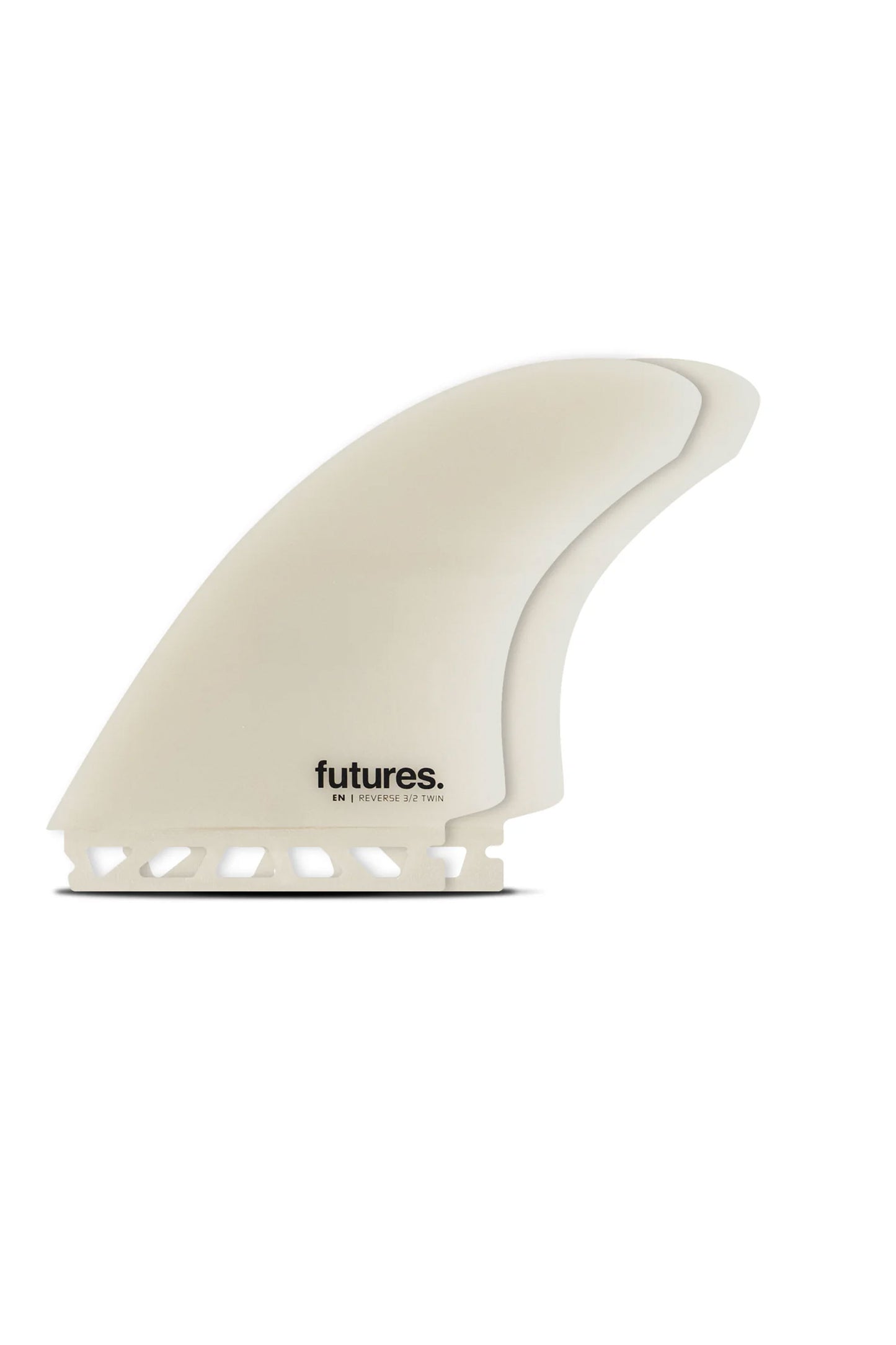 Pukas Surf Shop Futures Fins En Twin  3/2 Fiberglass 2Fins Grey
