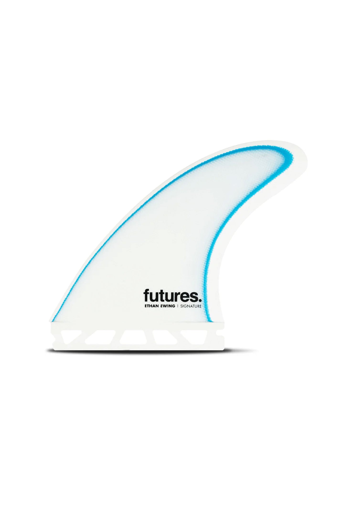 Pukas Surf Shop Futures Fins Ethan Ewing Control M 3 Fins White Blue