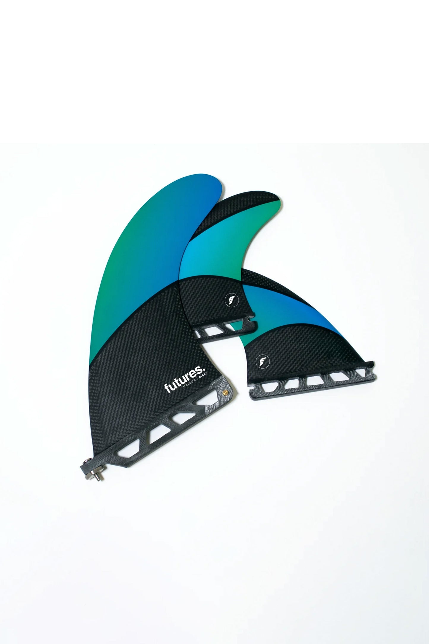 Pukas Surf Shop Futures Fins Techflex 1+2Fins Blue