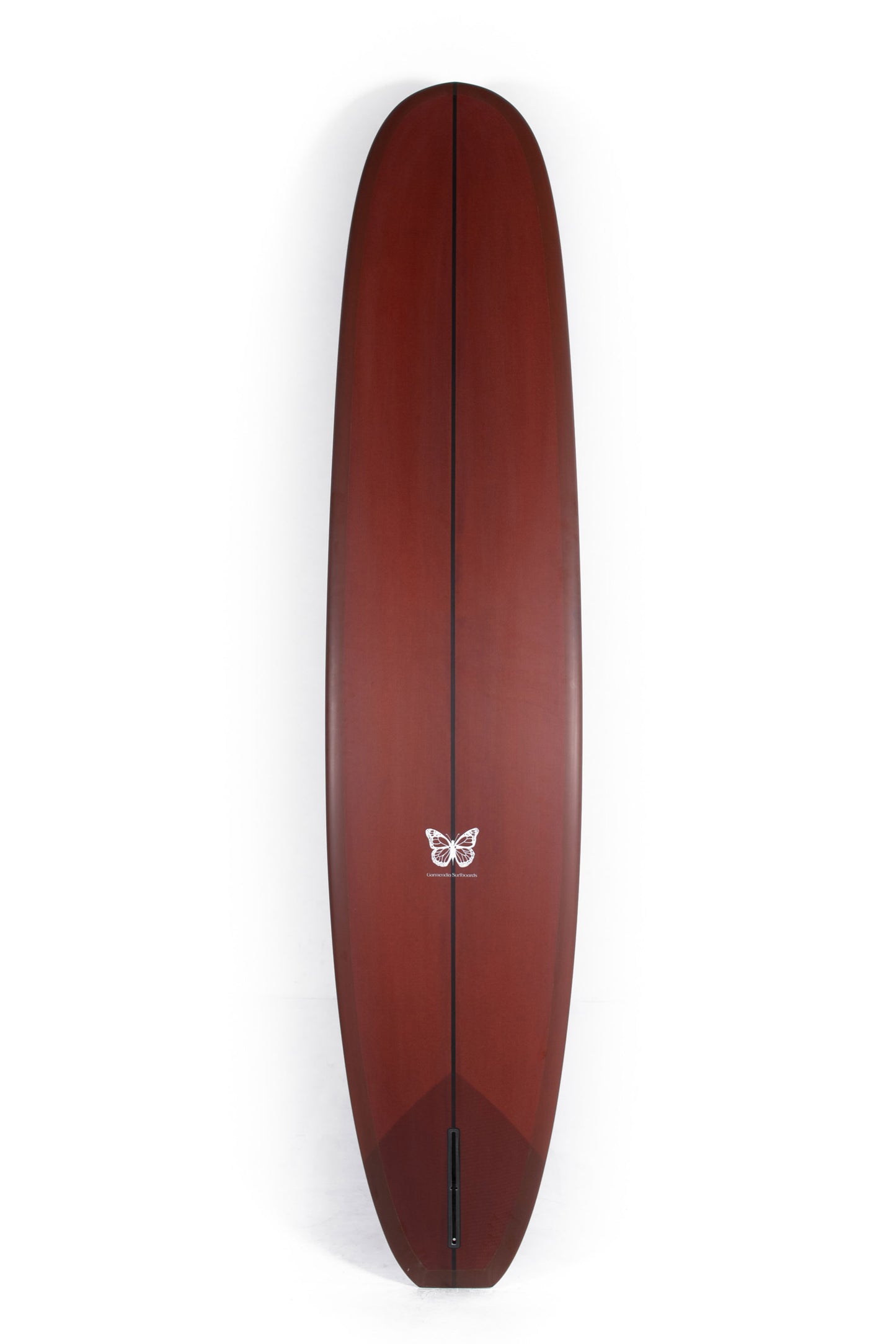 Brown and orange longboard by Jon Garmendia size 9'4" at Pukas Surf Shop - 2