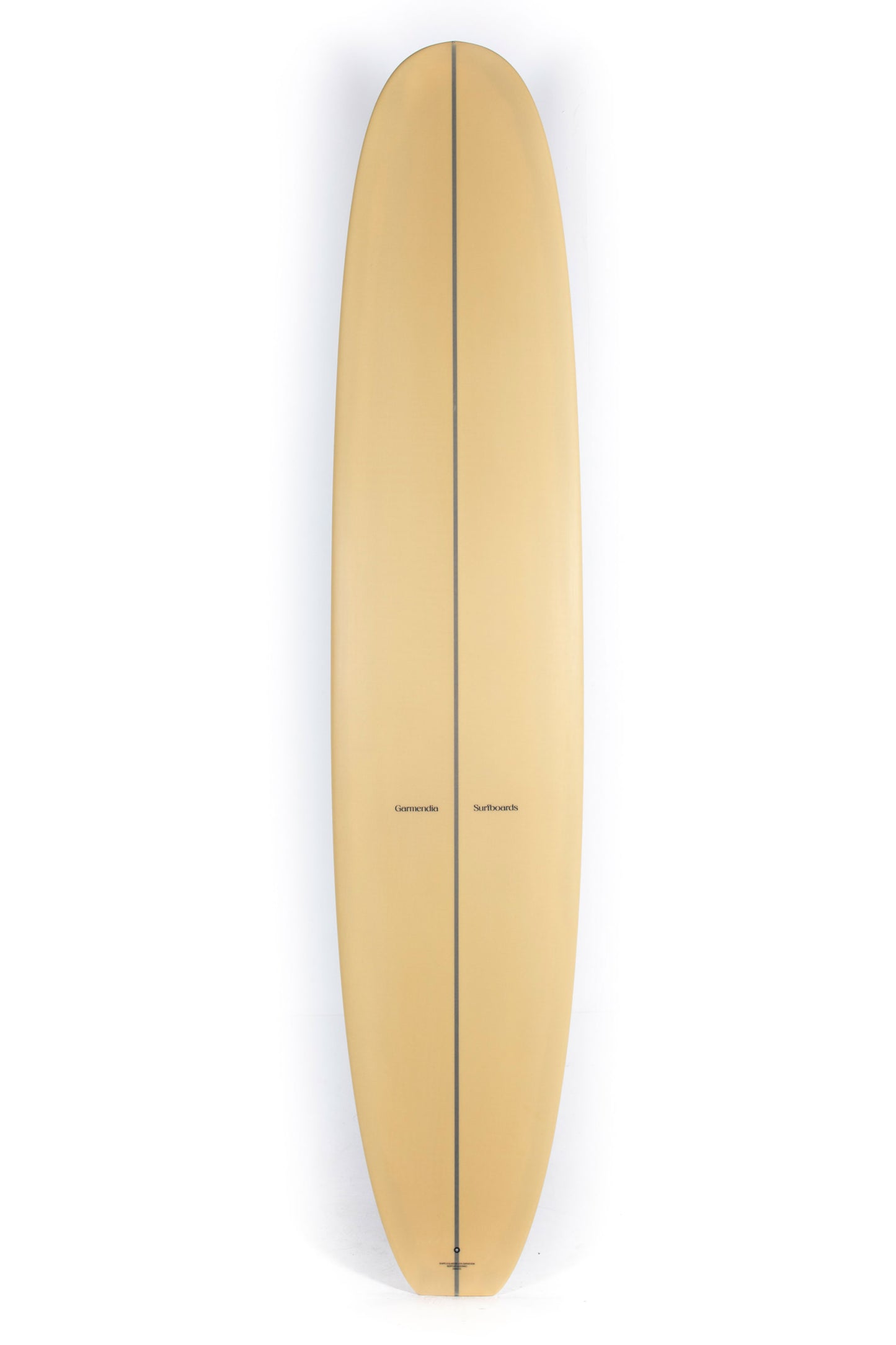 Beige Garmendia Surfboard Noserider size 9'6" on a white background by Pukas Surf Shop