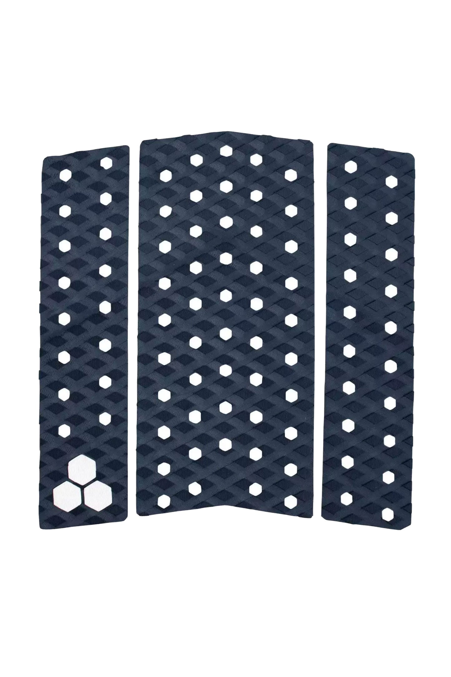 Channel Islands 3 Piece Front Grip indigo Bio Grip sugarcane EVA 4.5mm thin with Mixed Groove pattern