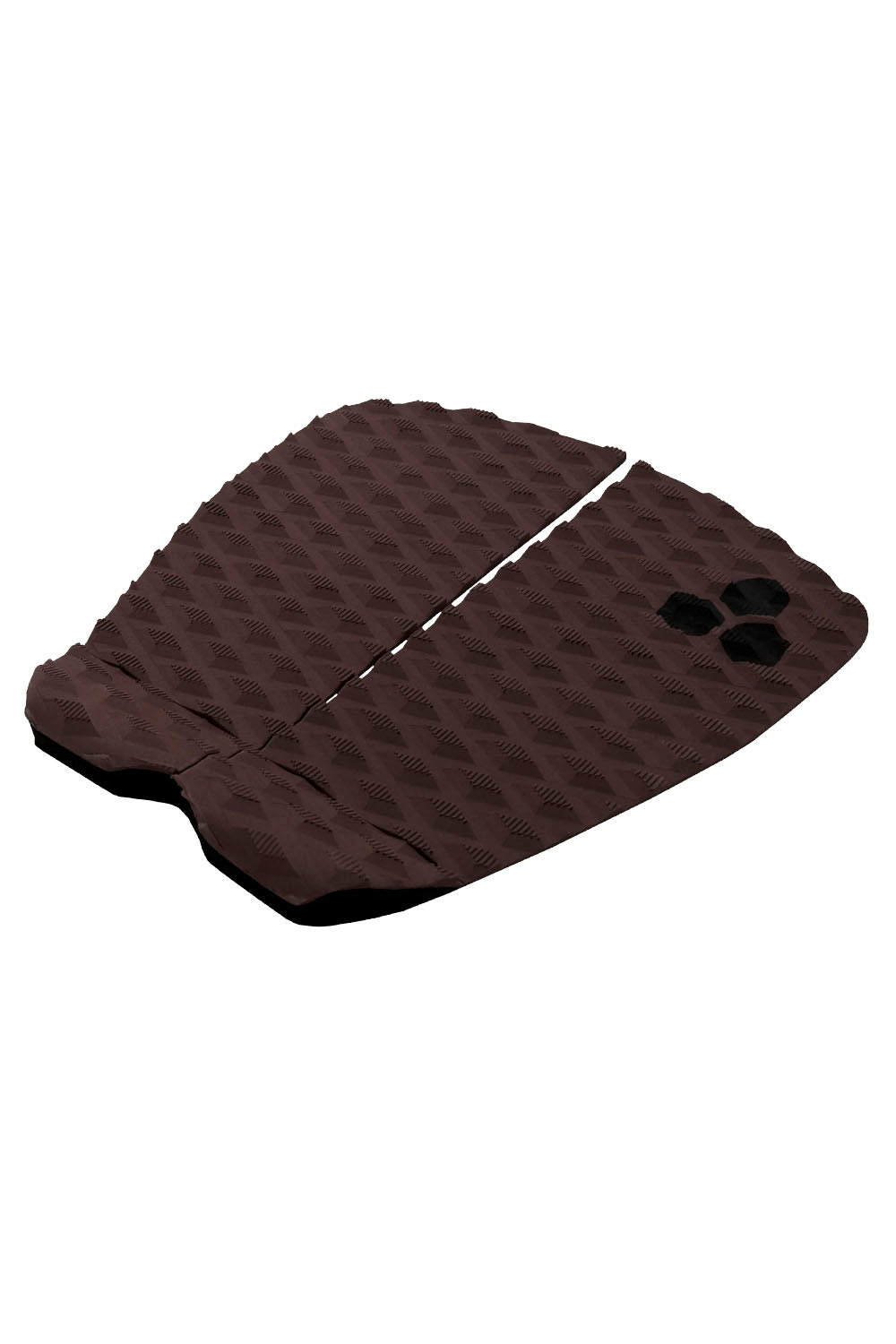 Channel Islands Dane R Flat two-piece surfboard tail traction pad in Clay