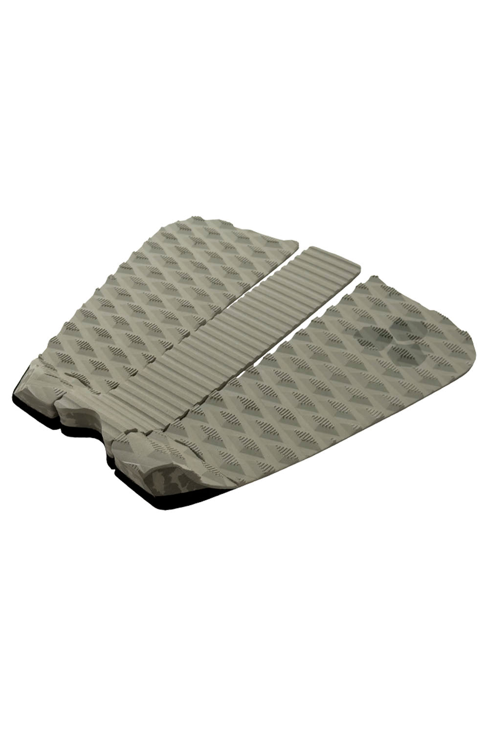 Channel Islands CI M Febs three-piece surfboard tail pad in sage with textured surface
