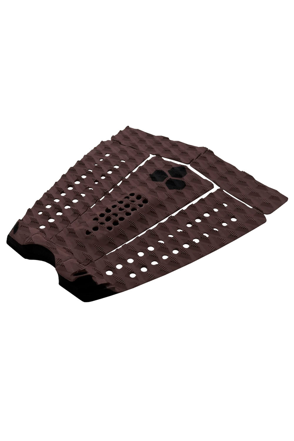 Channel Islands Parker Coffin 5-piece surfboard traction pad in Clay with textured grooves and die-cut holes
