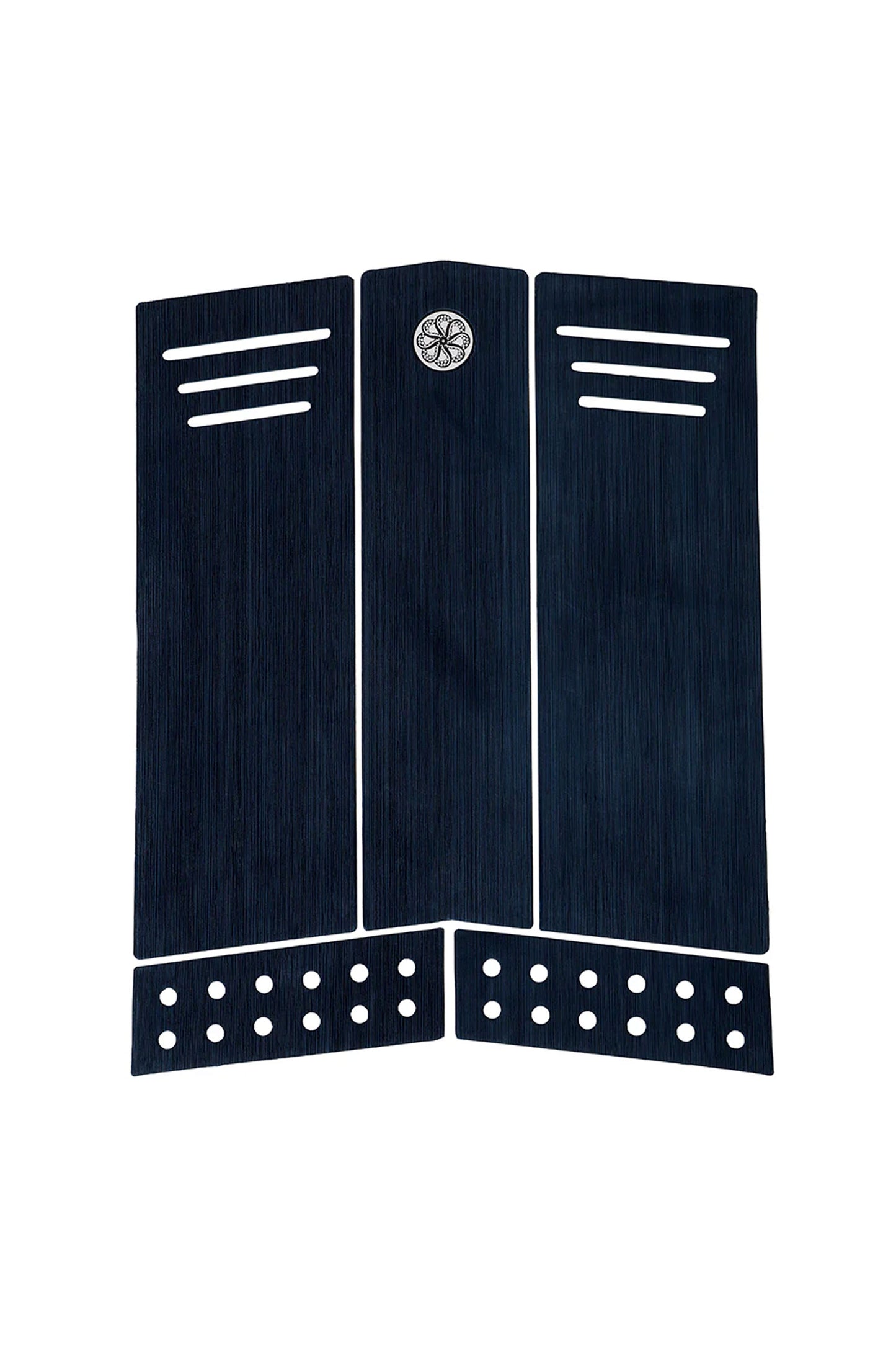 Octopus Front Deck III Scrub Tech Traction Pad Midnight – full 5-piece pad front view