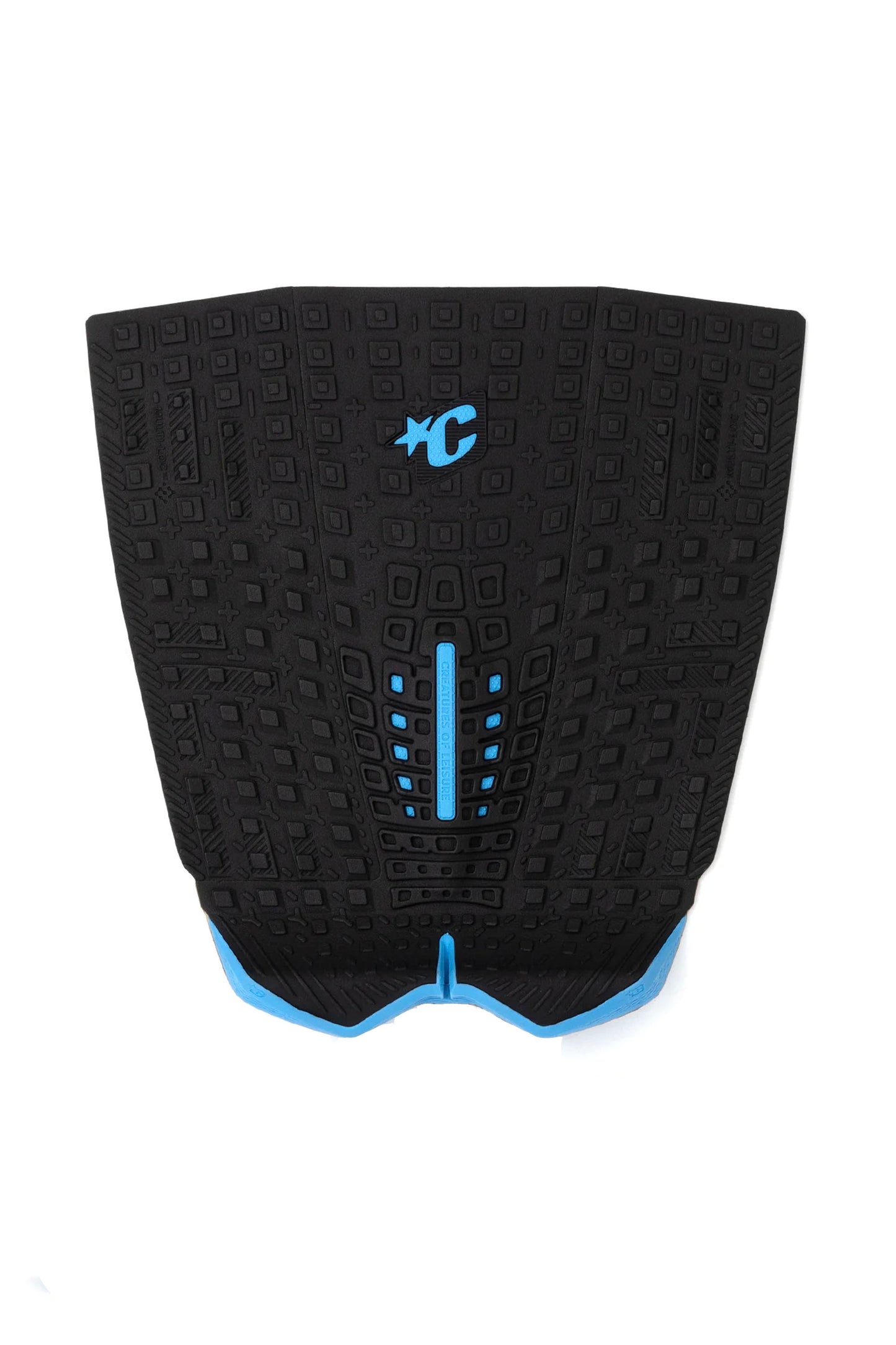 Creatures Proto 1.4 Eco Black Cyan traction pad full view