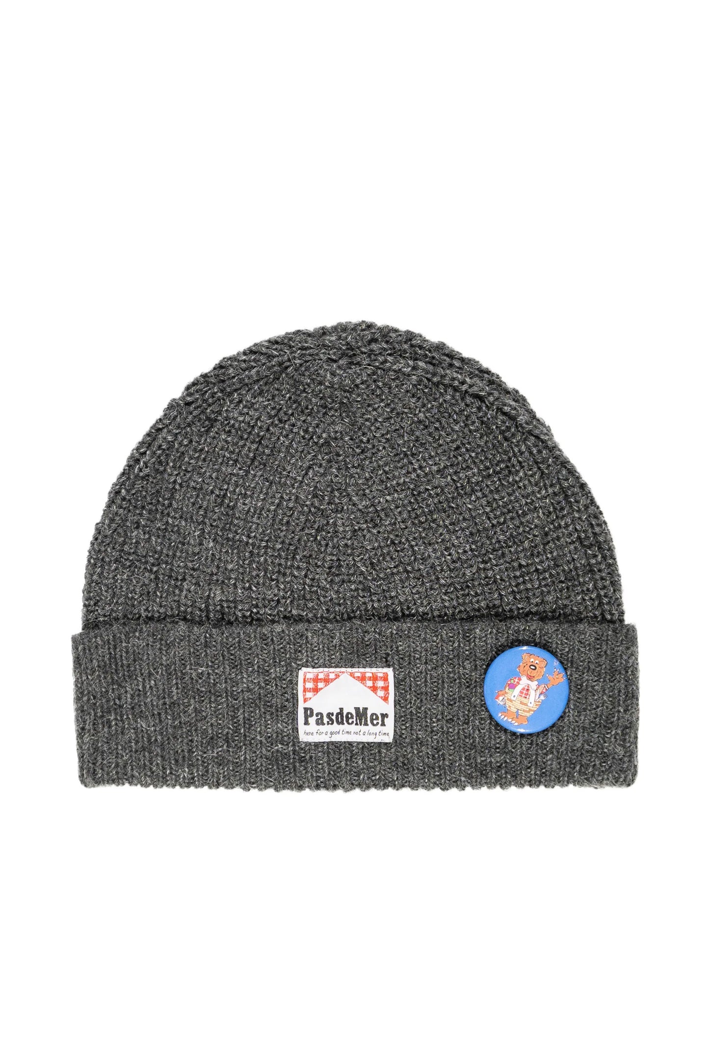 Pukas Surf Shop Hat Pas De Mer Not Long Time Beanie Dark Grey