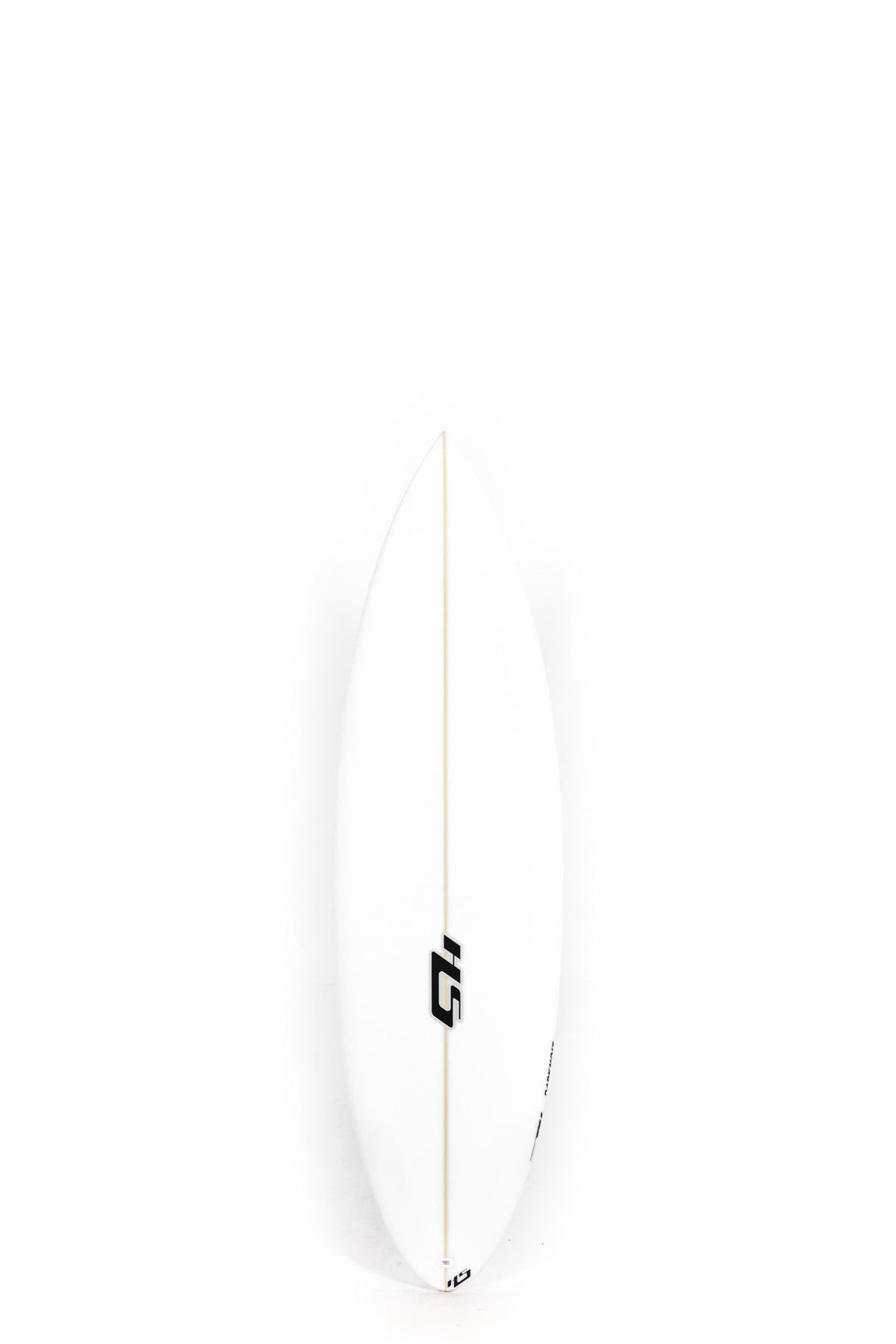 White Haydenshapes Surfboard Dark Noiz size 6'0" on a white background by Pukas Surf Shop
