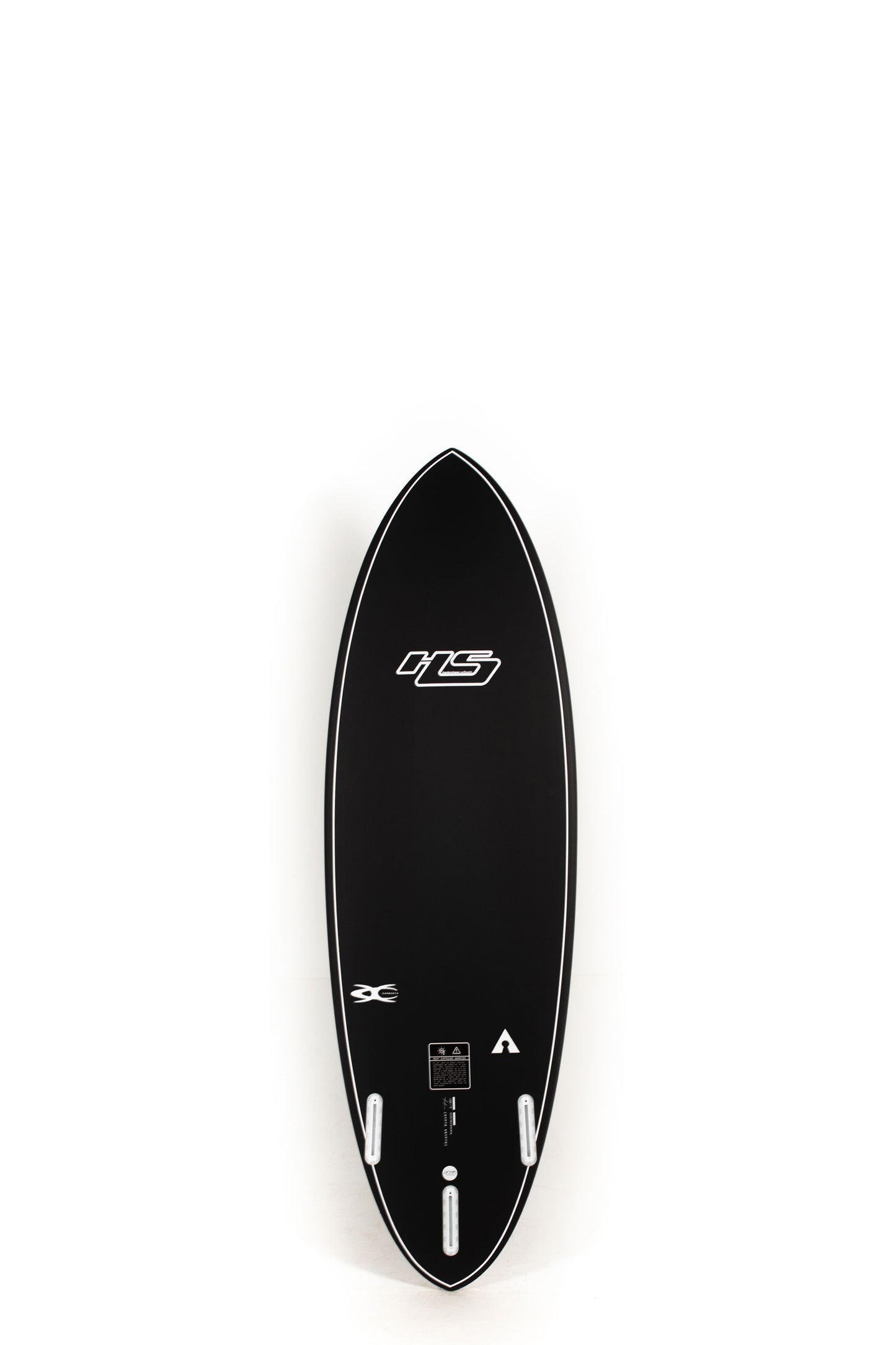 Black Haydenshapes Hypto Krypto size 5'9" on a white background by Pukas Surf Shop - 2