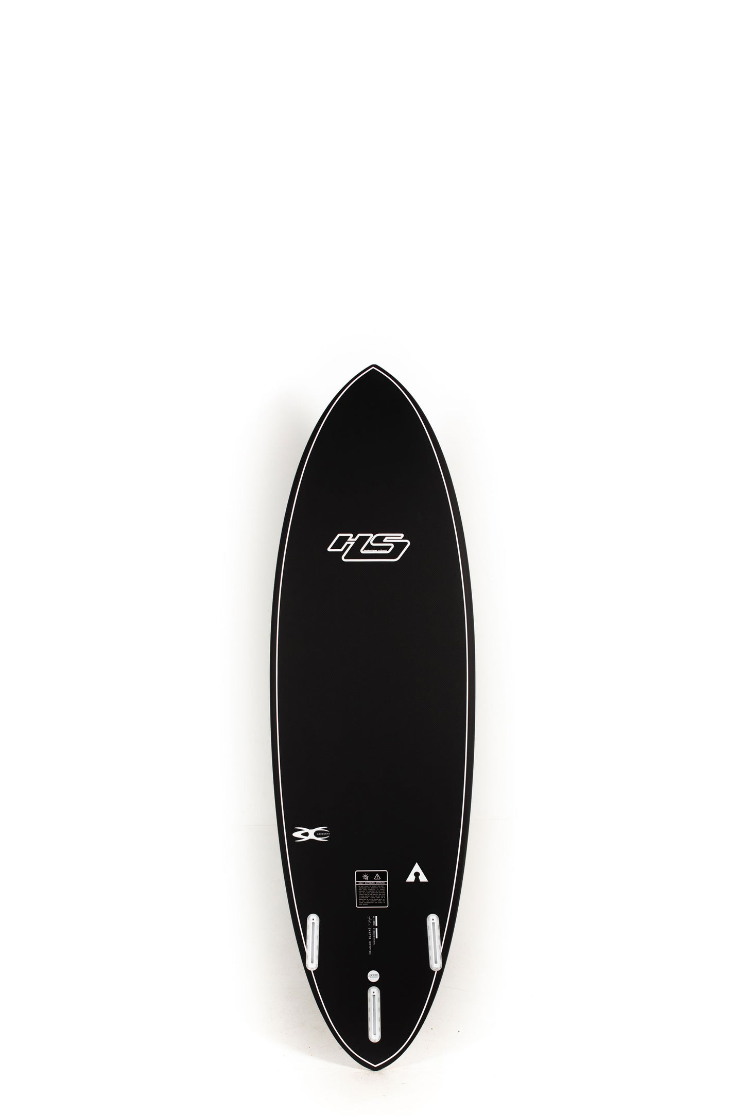 Black Haydenshapes Hypto Krypto size 6'1" on a white background by Pukas Surf Shop - 2
