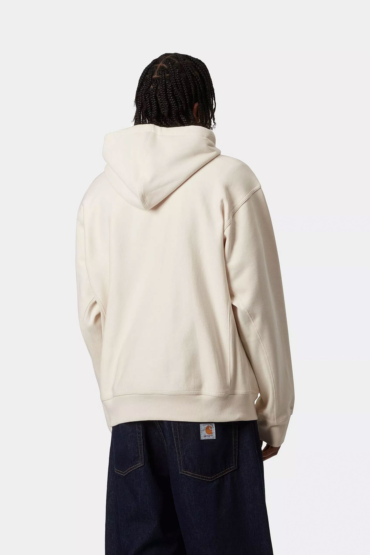 Pukas-Surf-Shop-Hoodie-Man-Carhartt-WIP-American-Script-Cream