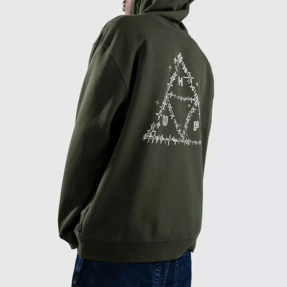 Pukas-Surf-Shop-Hoodie-Man-Huf-Gleam-Hunter-Green