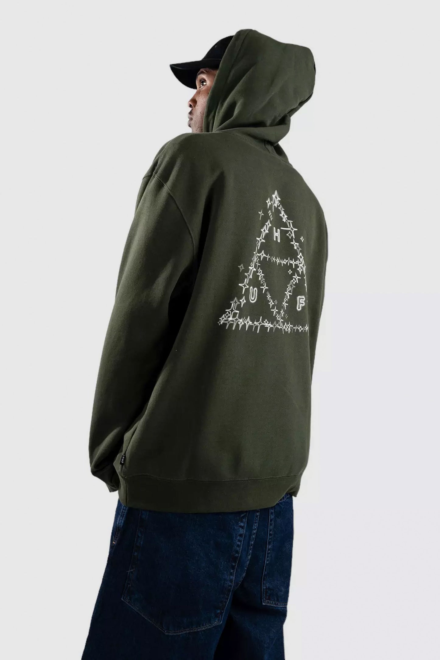 Pukas-Surf-Shop-Hoodie-Man-Huf-Gleam-Hunter-Green