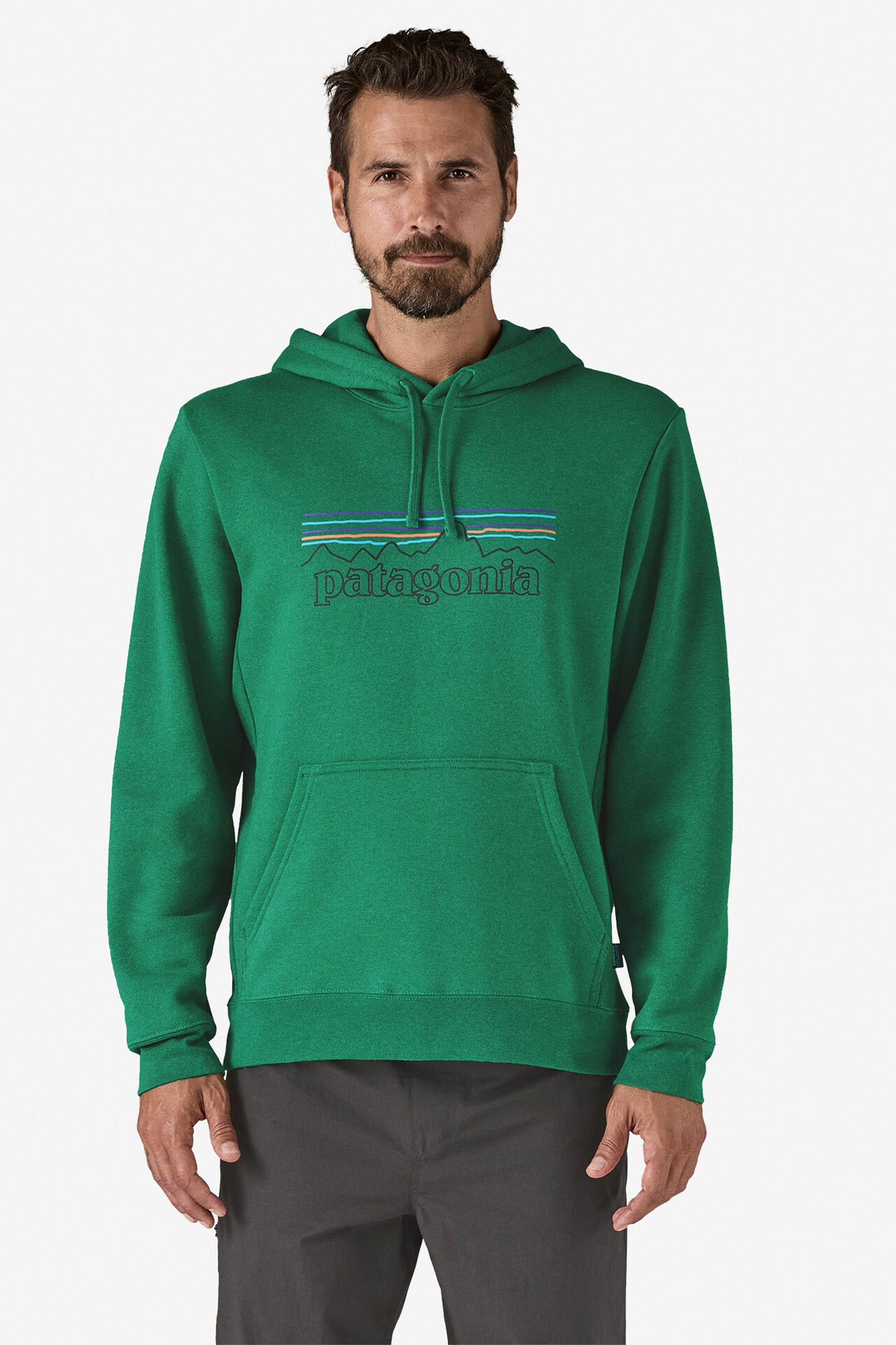 Pukas-Surf-Shop-Hoodie-Man-Patagonia-P-6-Logo-Uprisal-Heartleaf-Green