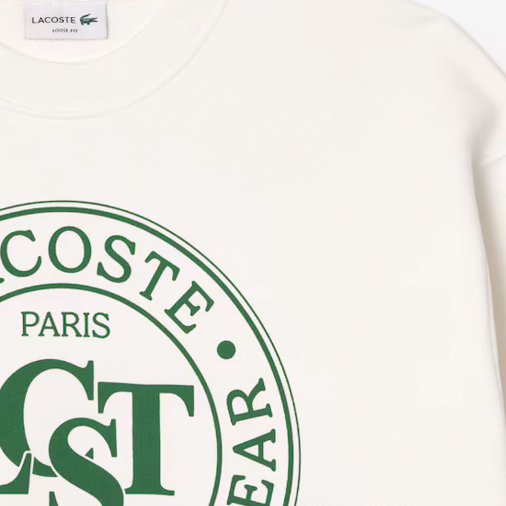 
                      
                        LACOSTE - LOOSE FIT PRINTED COTTON FLEECE
                      
                    