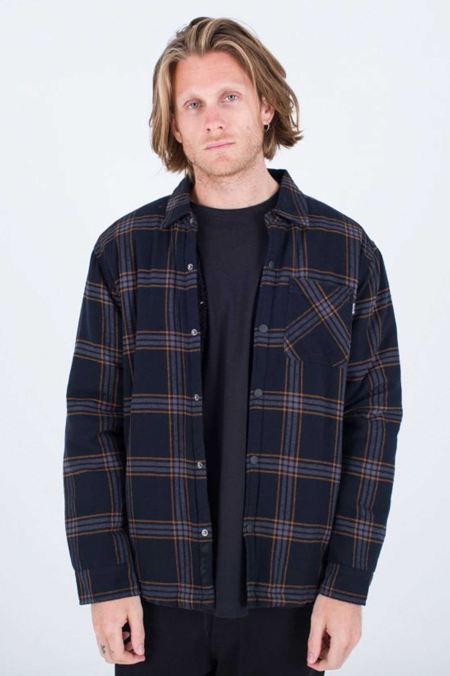 Hurley:ハーレー】M PORTLAND SHERPA FLANNEL / ハーレー ボタン