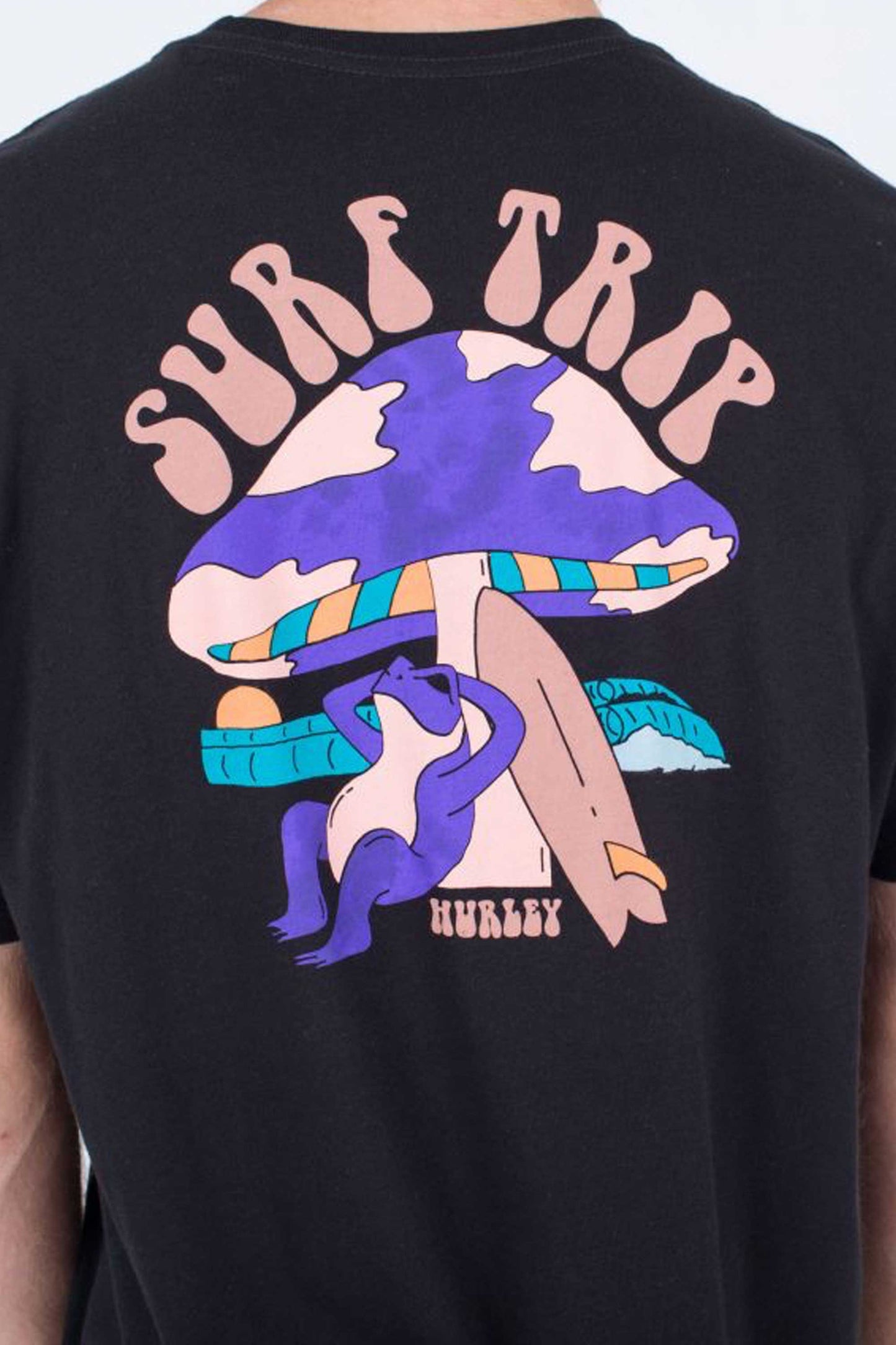 Hurley Lids Surfer T Shirt Unisex Mens L Waves Surfing Beach Graphic