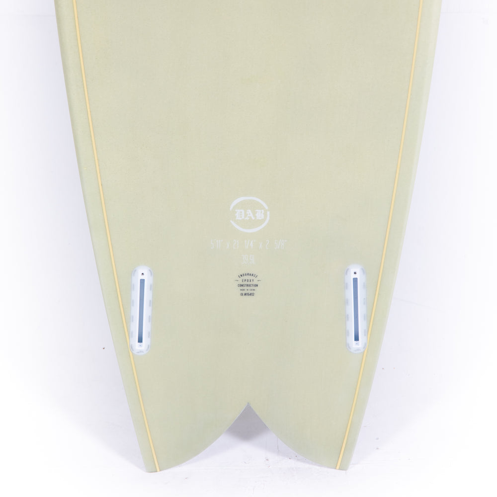 
                      
                        Indio Surfboard - DAB Green Cement- 5’11” x 21 1/4 x 2 5/8 x 39.90L
                      
                    