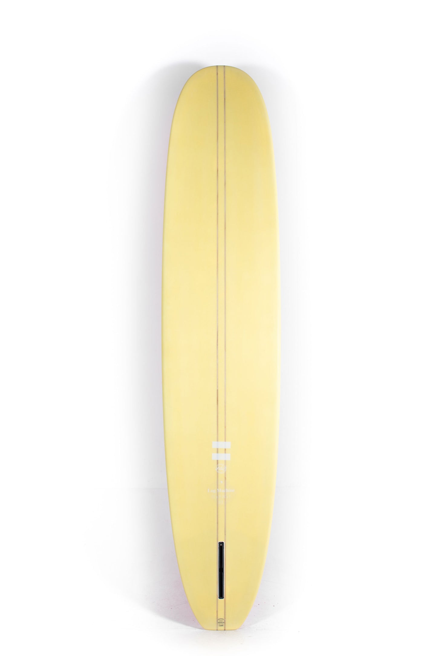 Pink and yellow Indio Surfboards Longboard Log Machine size 9'0" at Pukas Surf Shop - 2