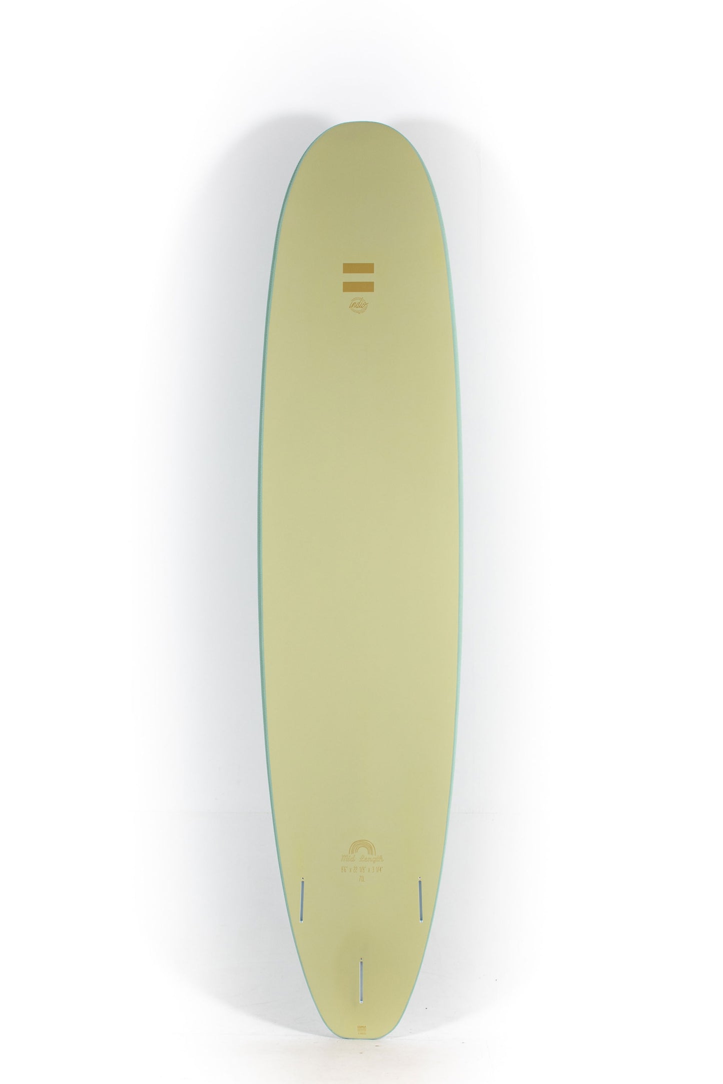 Mint Softboard by Indio Surfboards Mid Length size 8'6" at Pukas Surf Shop - 2