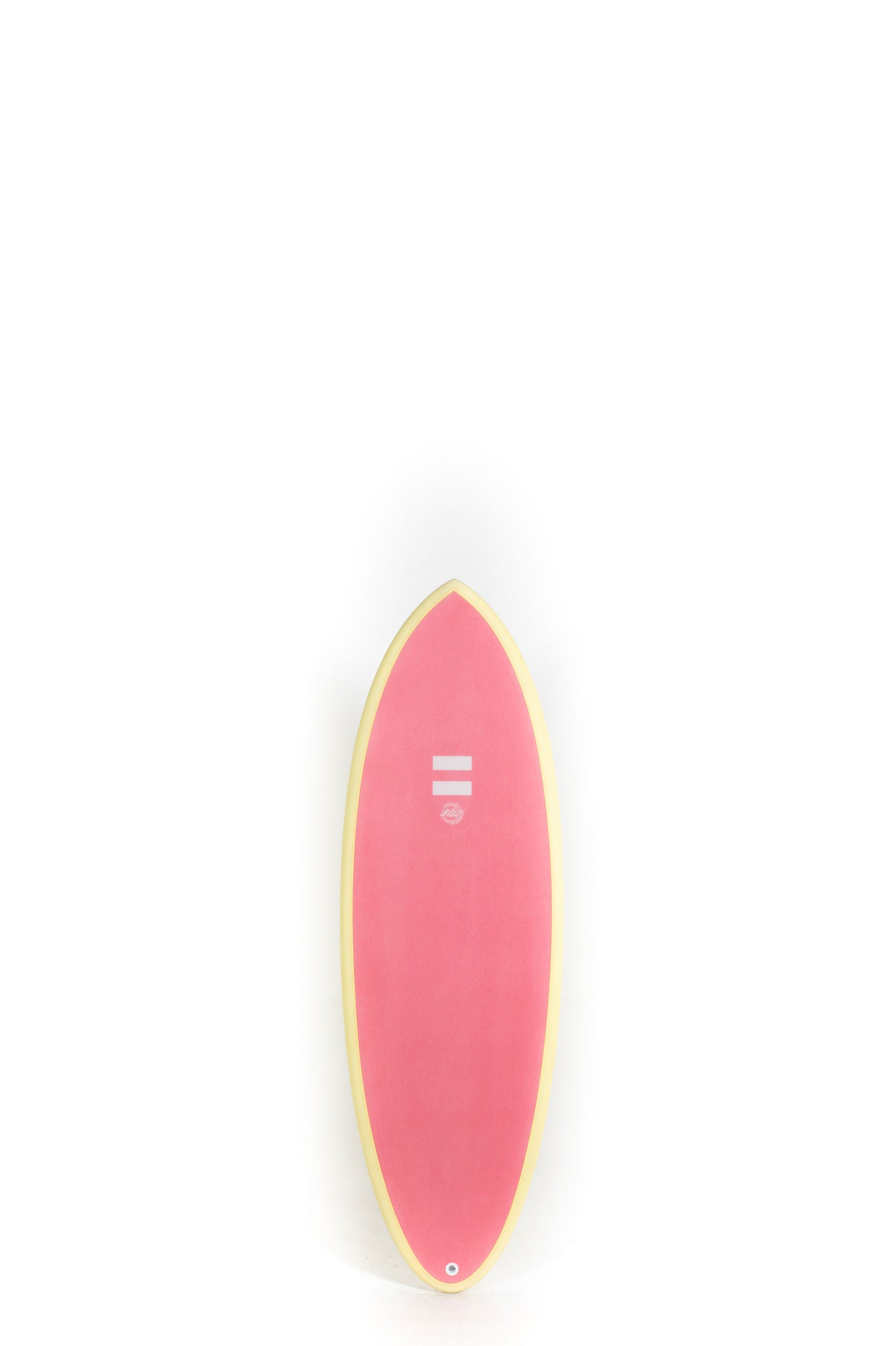 Pink and Yellow Indio Surfboard Racer size 5'2" at Pukas Surf Shop