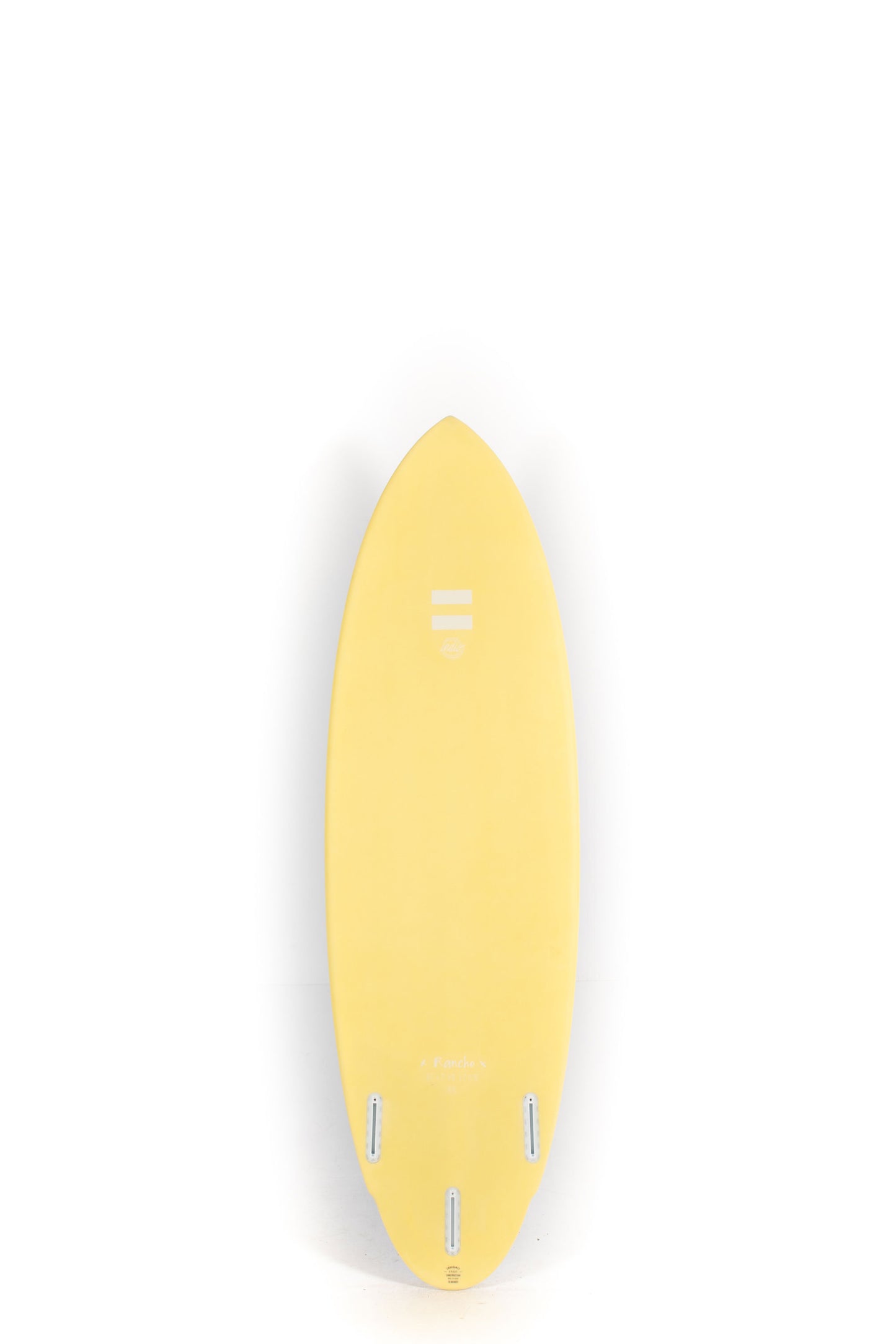Blue Indio surfboard Rancho size 6'2" with a white logo on a white background by Pukas Surf Shop - 2