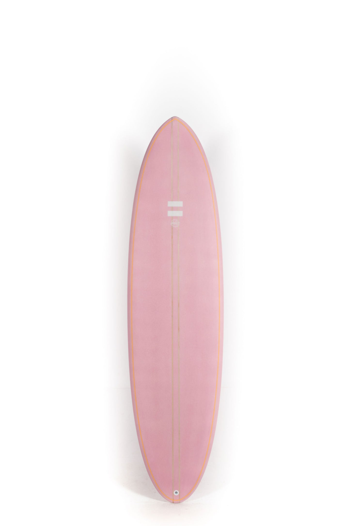 Pink Indio The Egg surfboard size 7'2" on a white background by Pukas Surf Shop