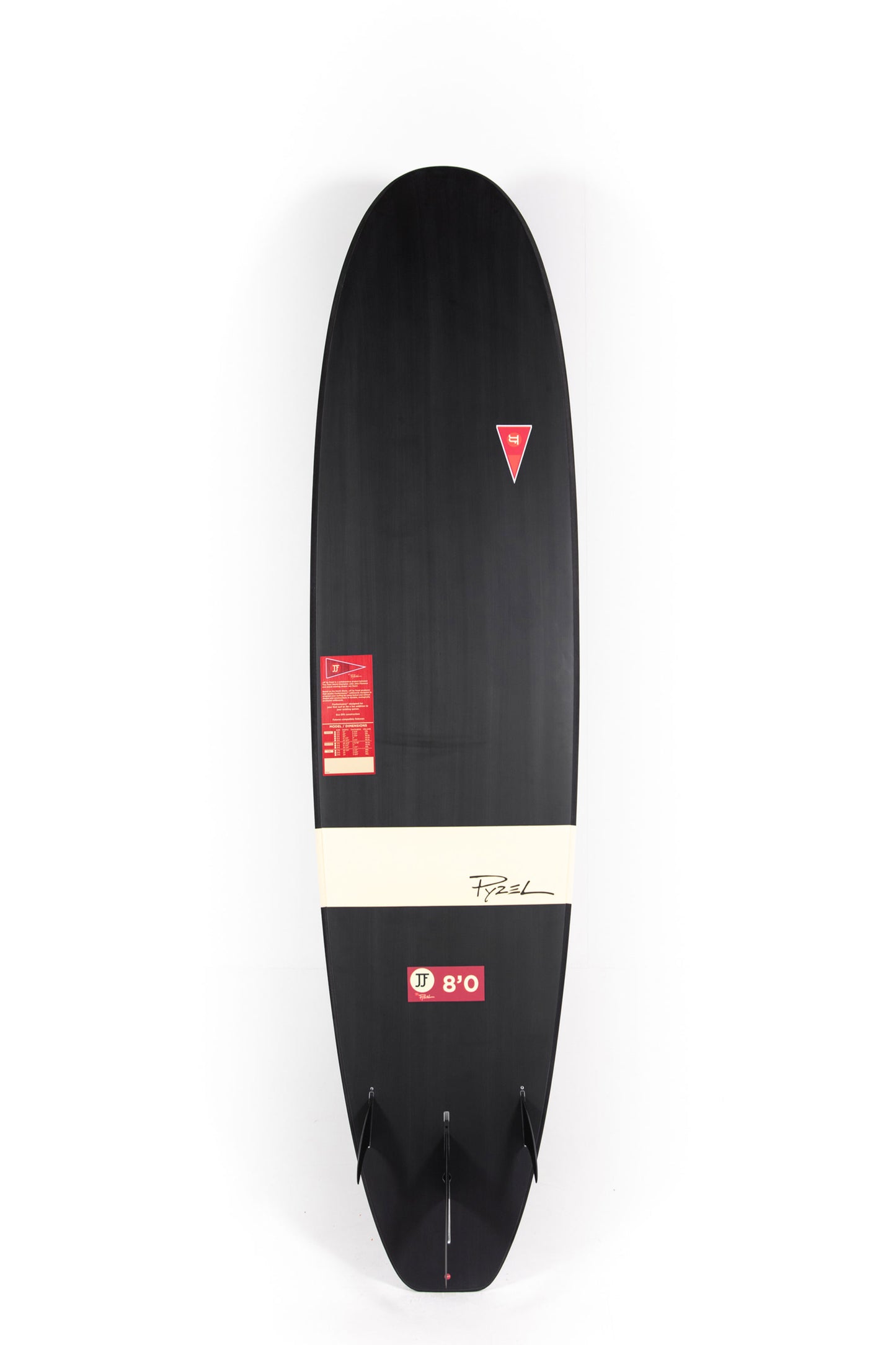 JJF SURFBOARD - THE LOG 8.0 BLACK