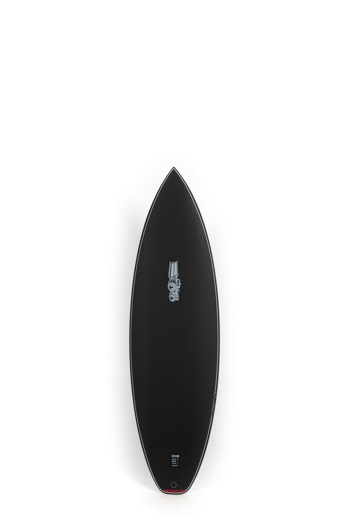 Black JS Surfboard Monsta Easy Rider size 6'0" on a white background by Pukas Surf Shop