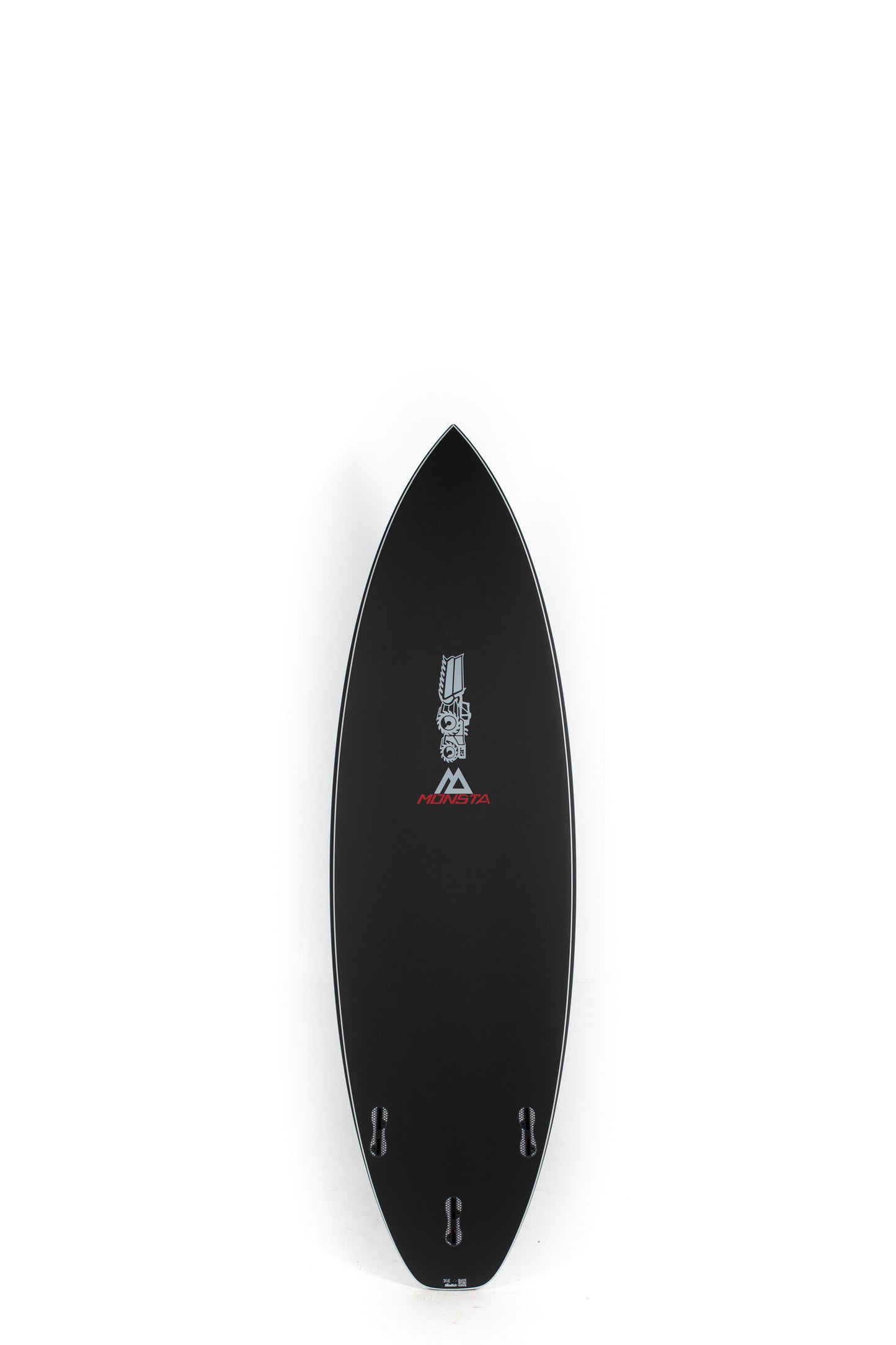 Black JS Surfboard Easy Rider size 6'1" on a white background by Pukas Surf Shop - 2