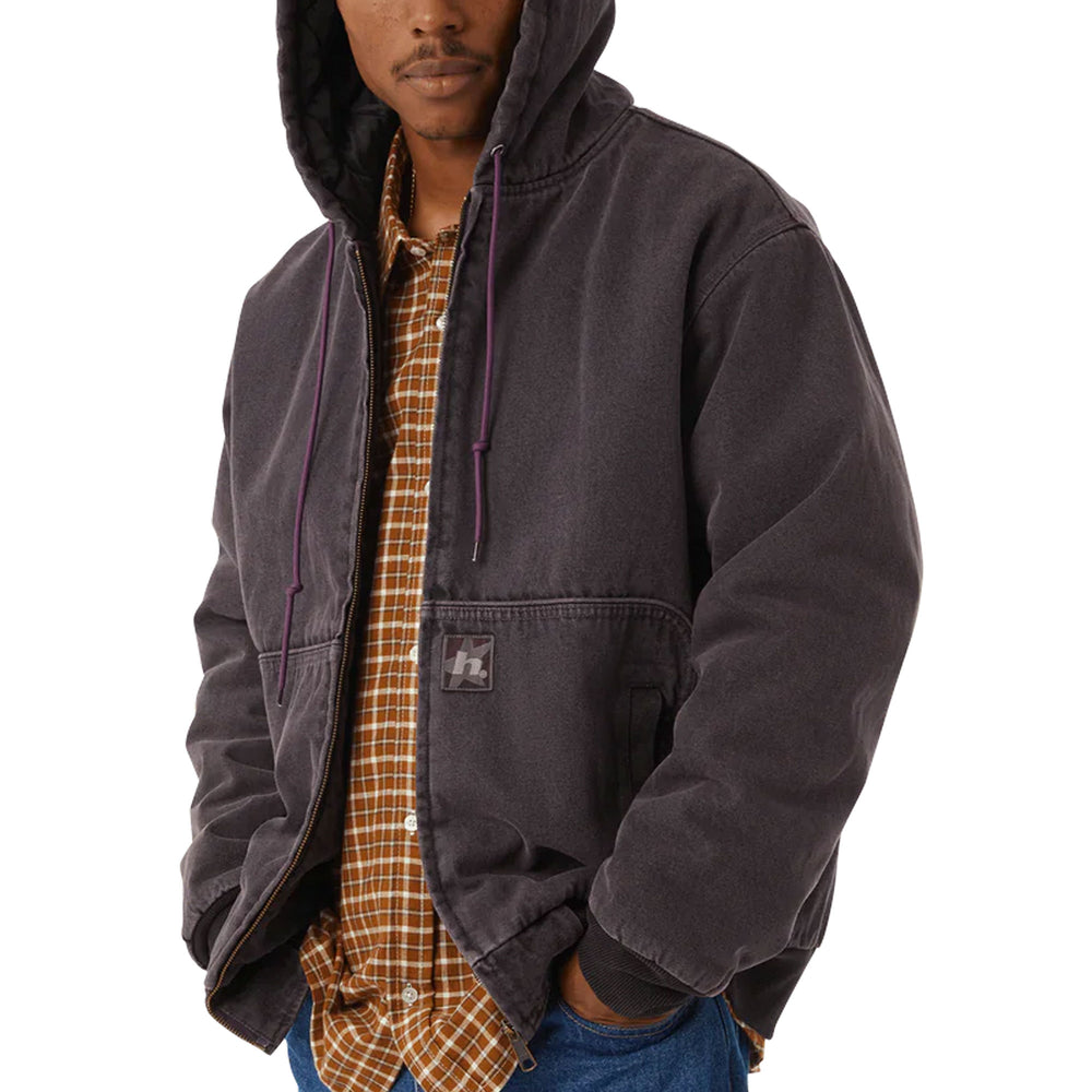 Pukas-Surf-Shop-Jacket-Man-Huf-Boulder-Work-Raisin