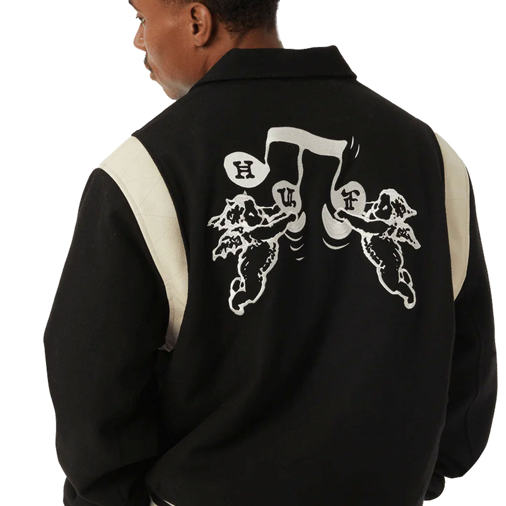 Pukas-Surf-Shop-Jacket-Man-Huf-Song-Varsity-Black