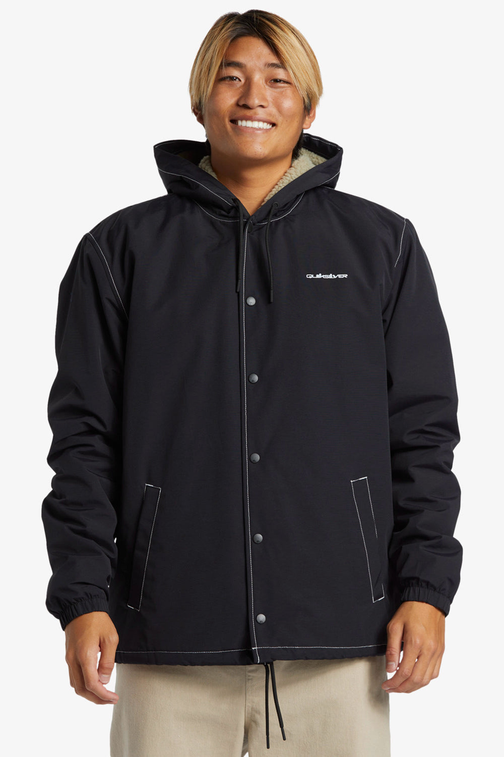 Pukas-Surf-Shop-Jacket-Man-Quiksilver-Rain-Cloud-Warm-black