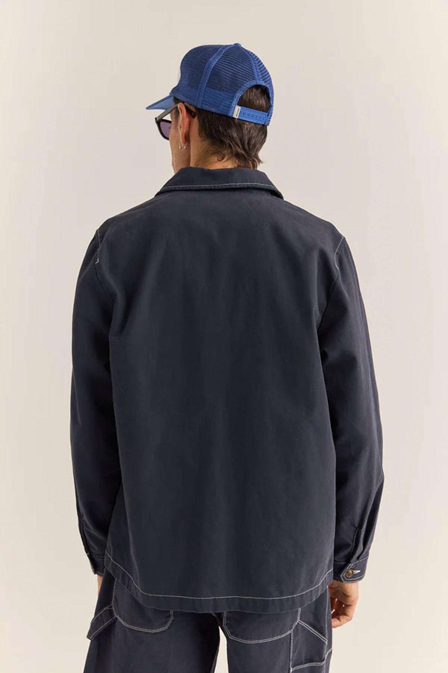 Pukas-Surf-Shop-Jacket-Man-Rhythm-Canvas-Overshirt-Indigo