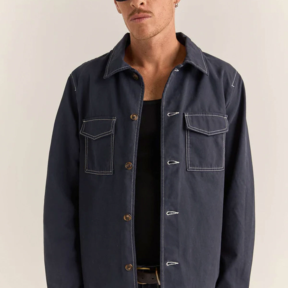 Pukas-Surf-Shop-Jacket-Man-Rhythm-Canvas-Overshirt-Indigo