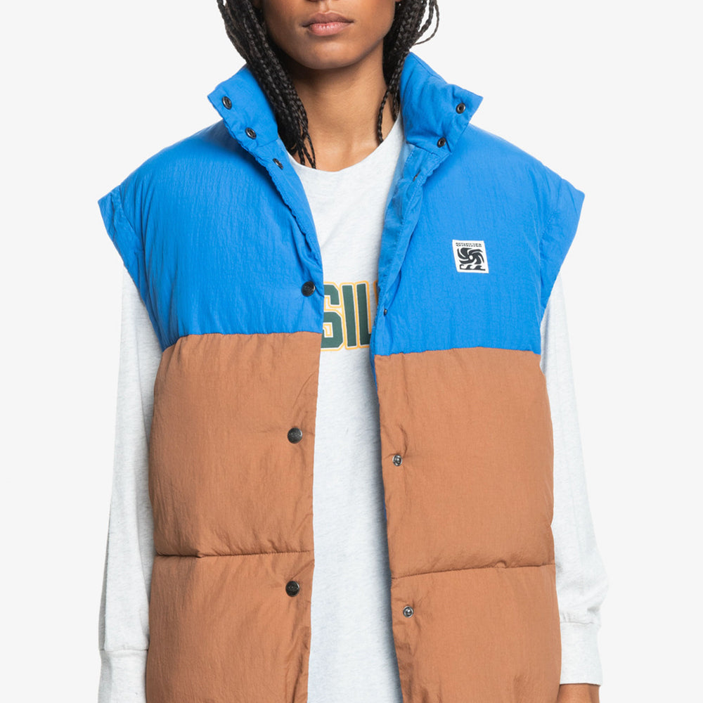 Pukas-Surf-Shop-Jacket-Woman-Quiksilver-Sl-Puff-Blue-Beige