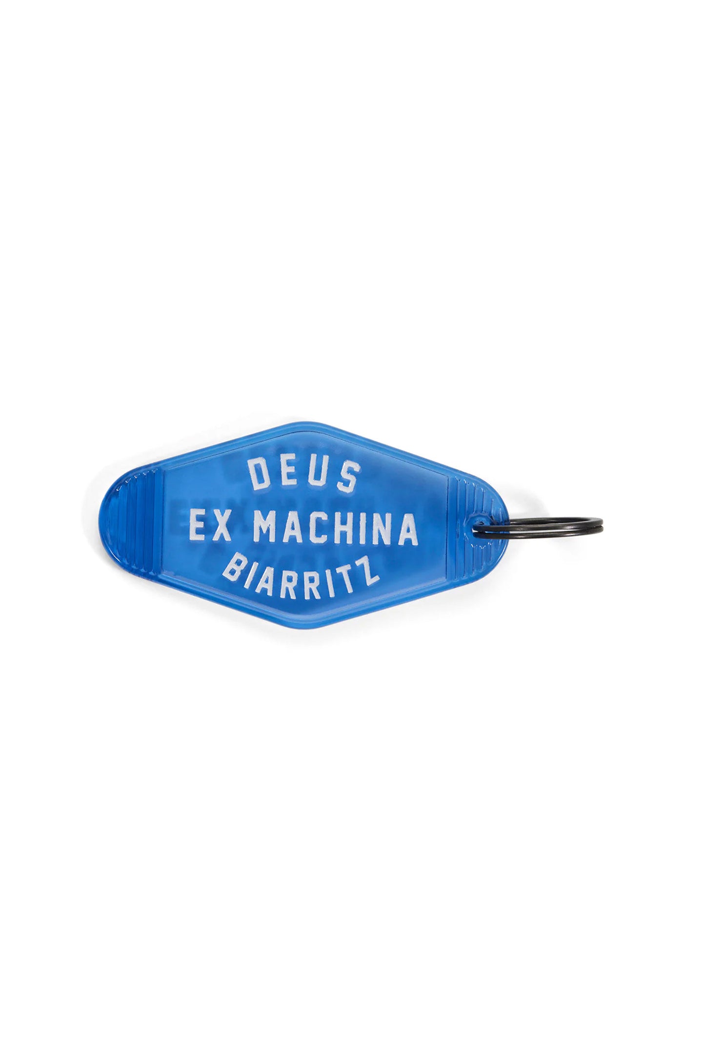 Pukas Surf Shop Keychain Deus Biarritz Key Tag Blue